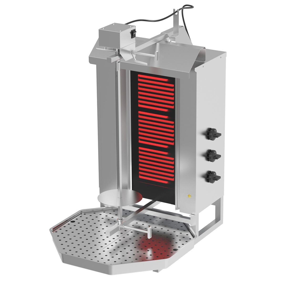 Electric Doner Quarry - 3 Burner - Max. 40 kg - including wings