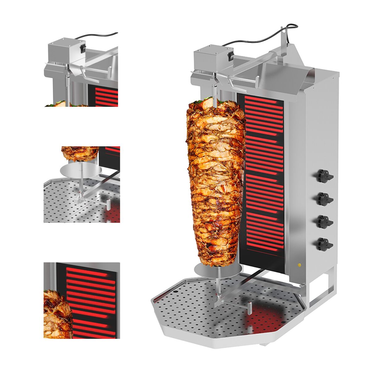 Electric Doner Quarry - 4 -eyed - Max. 60kg - Including wings