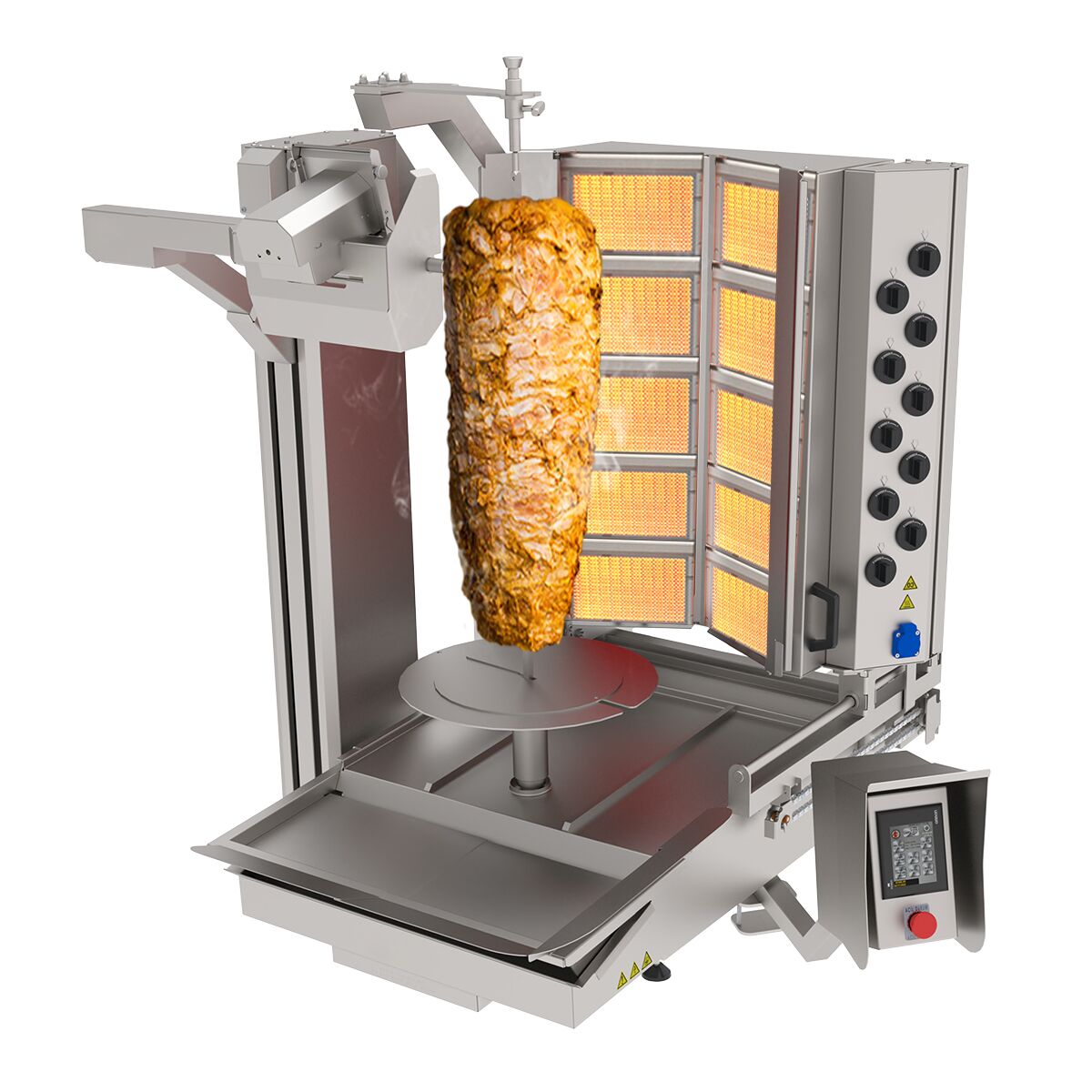 Gasli rotary robot - 10 burner - max. 150 kg