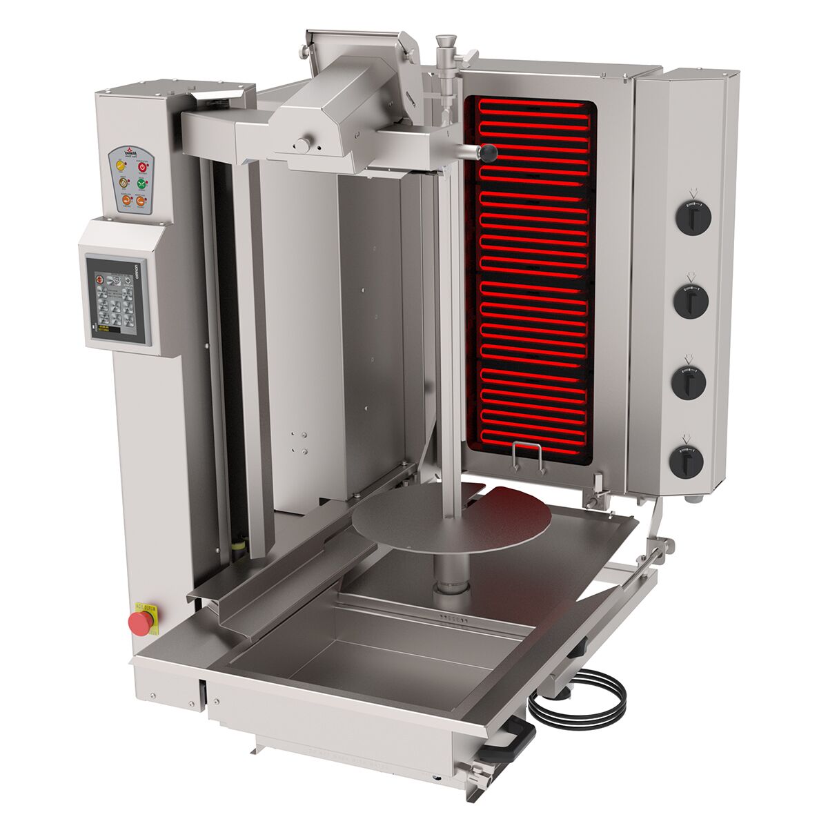 Electric rotary robot - 4 burner - max. 95 kg