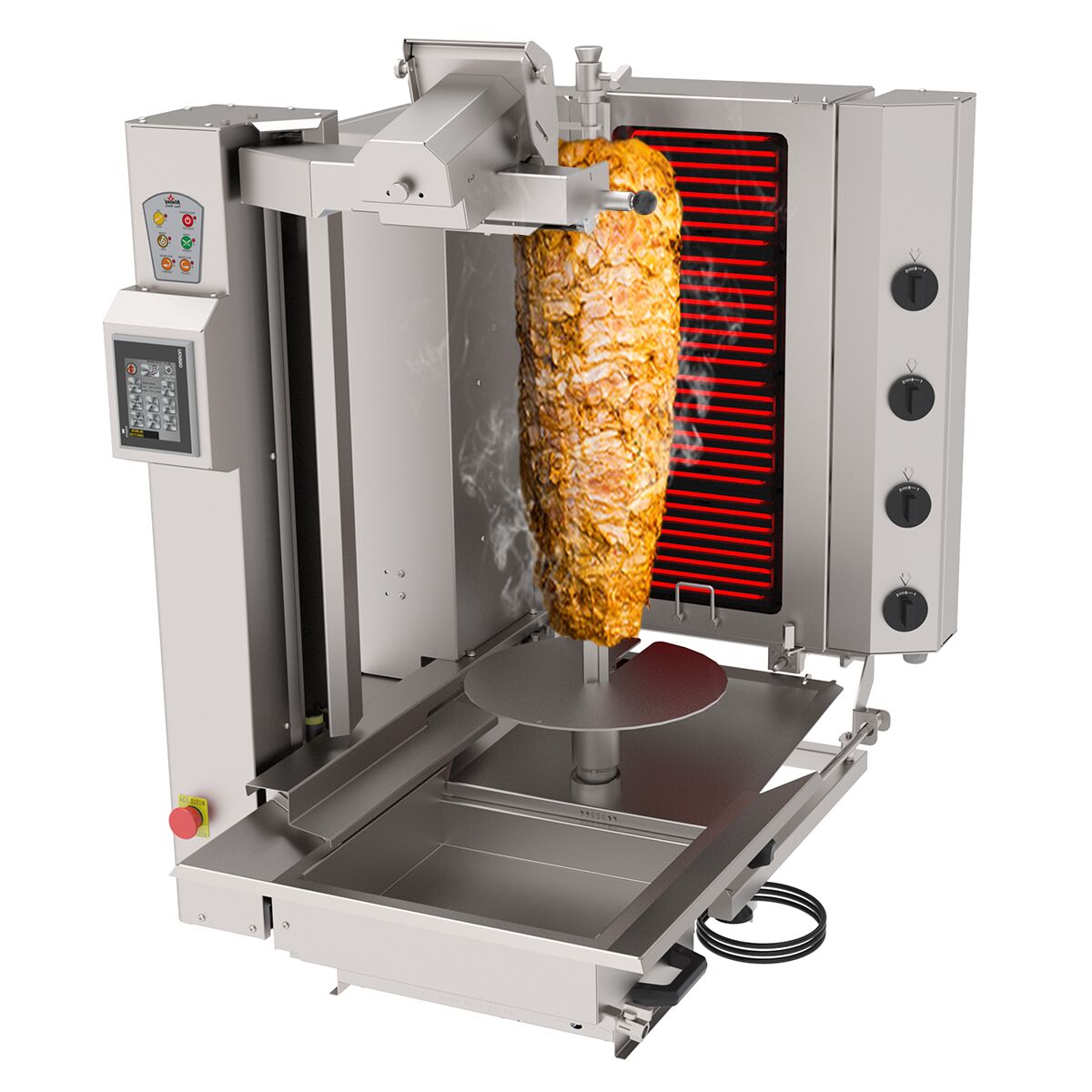 Electric rotary robot - 4 burner - max. 95 kg