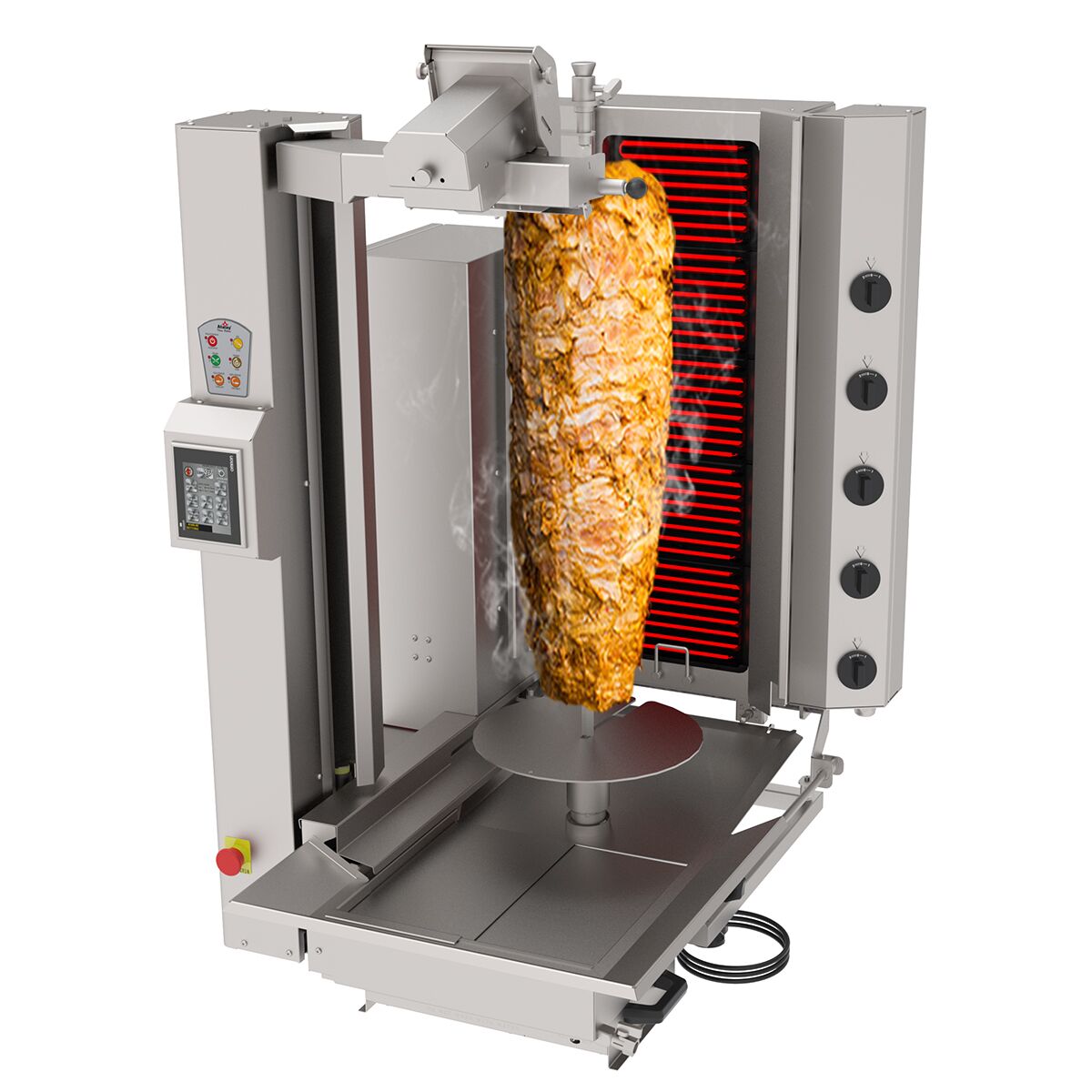 Electric rotary robot - 5 burner - max. 120 kg
