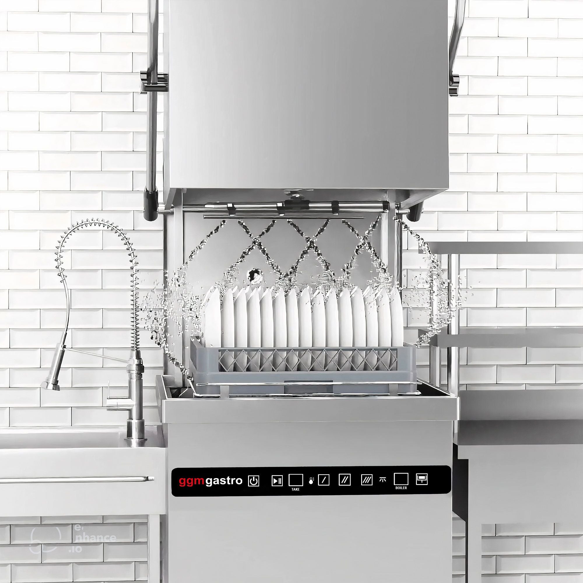 Current Type Dishwasher - Digital - 8.7 kW - heat recovery, detergent, brightener and evacuation pump