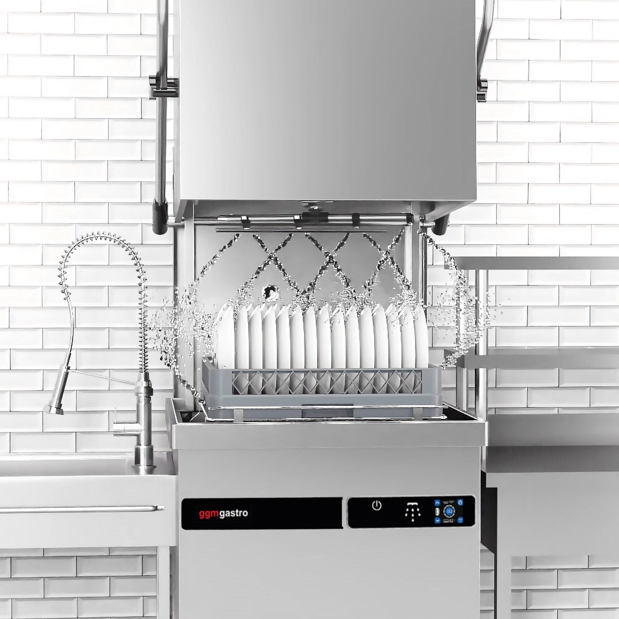 Current Type Dishwasher - 9,66 KW - Detergent & Evacuation Pump