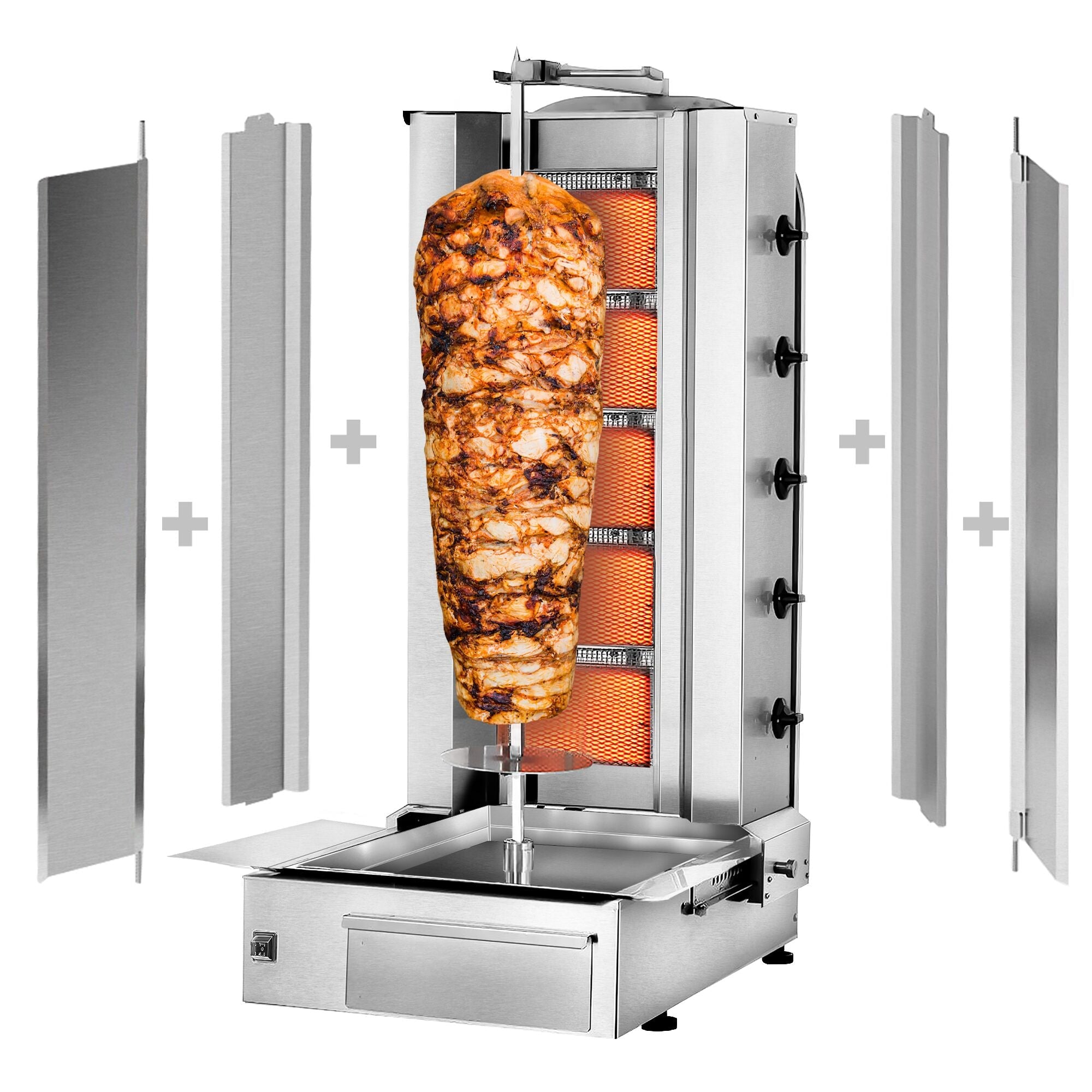Gasli Doner Quarry - 5 Burner - Max. 80 kg - including protective sheet and wings