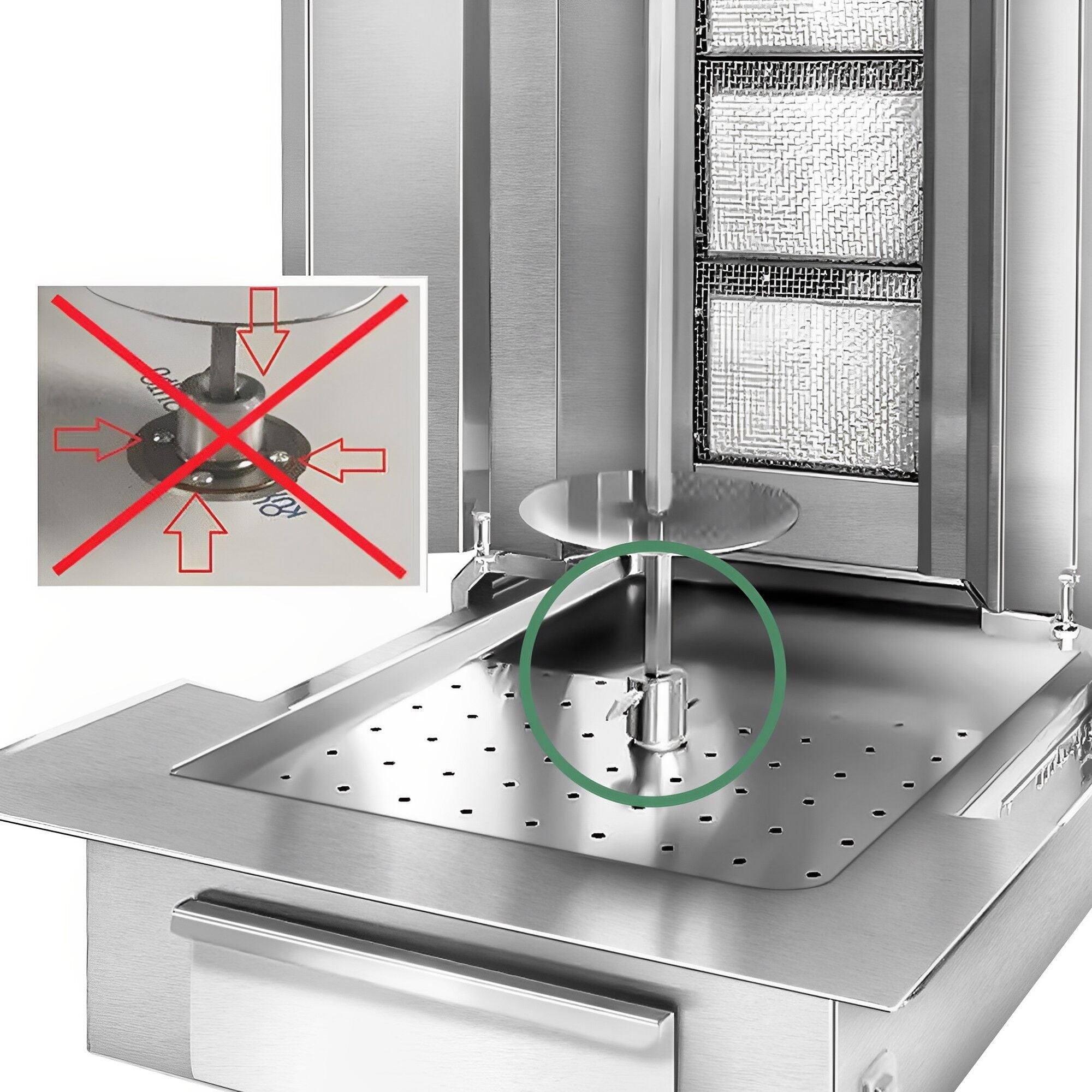 Gasli Doner Quarry - 4 + 4 burner - Max. 120 kg - including protective sheet and wings