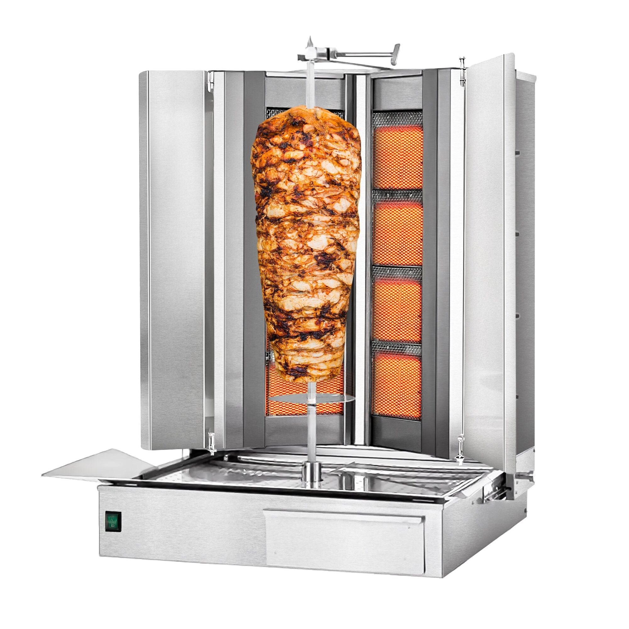 Gasli Doner Quarry - V Model - 4 + 4 burner - Max. 100 kg - including wings