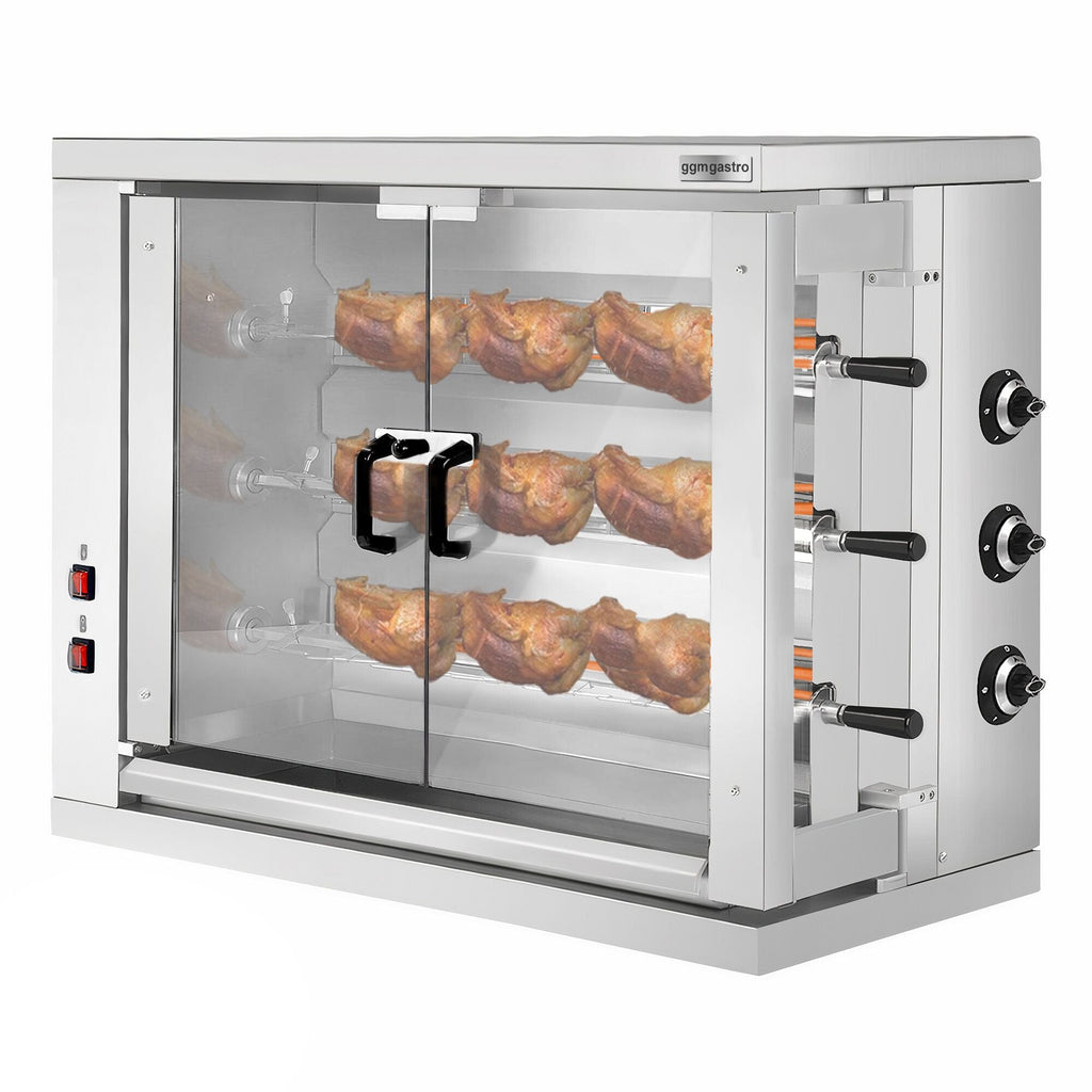 Electric Chicken Grill - 9,9KW - 18 chicken capacity, 3 Şişli