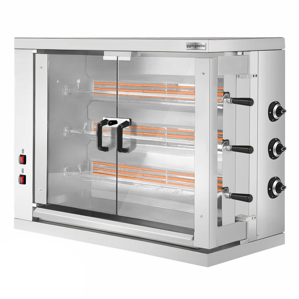 Electric Chicken Grill - 9,9KW - 18 chicken capacity, 3 Şişli