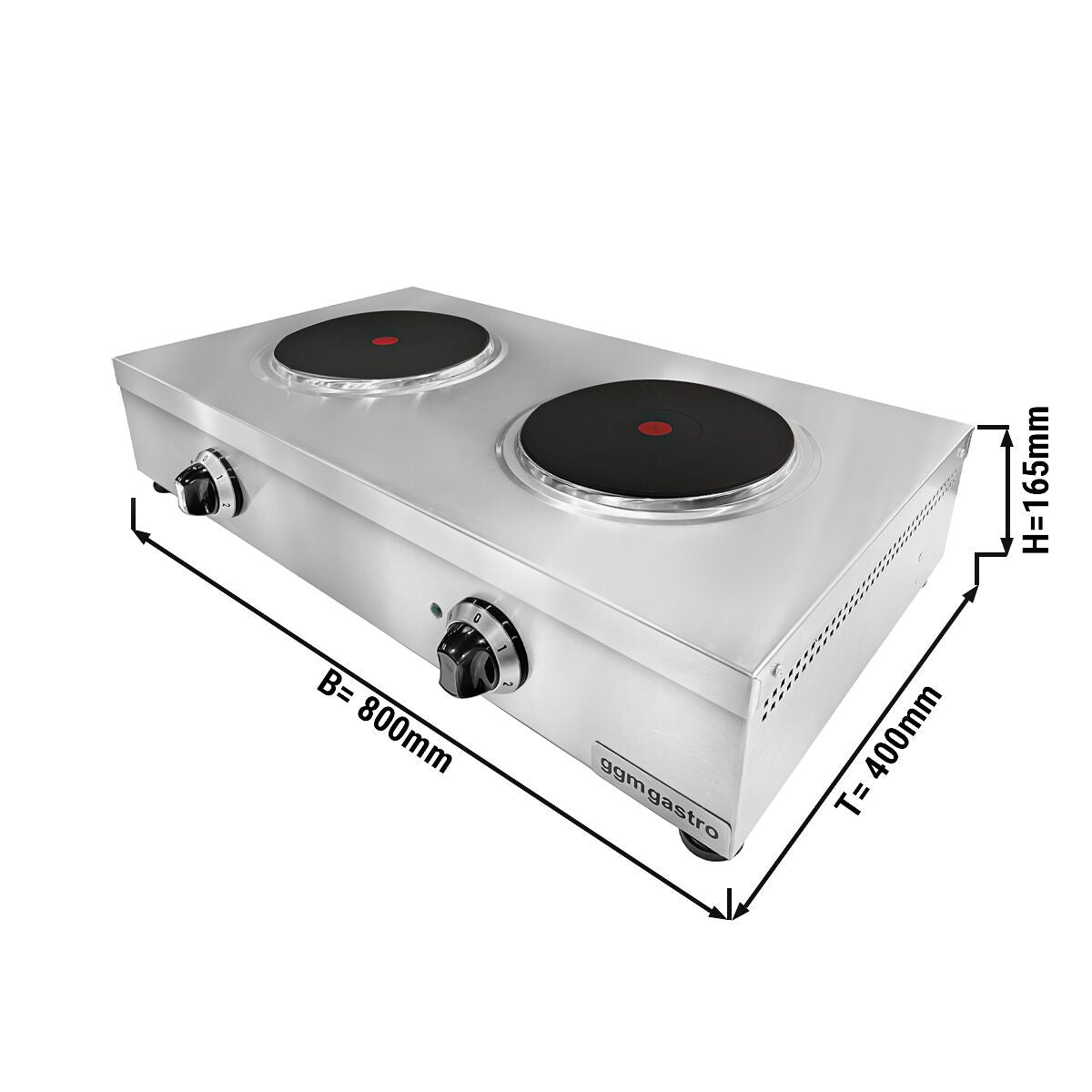 Set Top Electric January - 5.2 kW - 2 plate