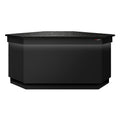 Corner Case Counter Toronto - 1565mm - Black Front Panel - Black Granite Working Call