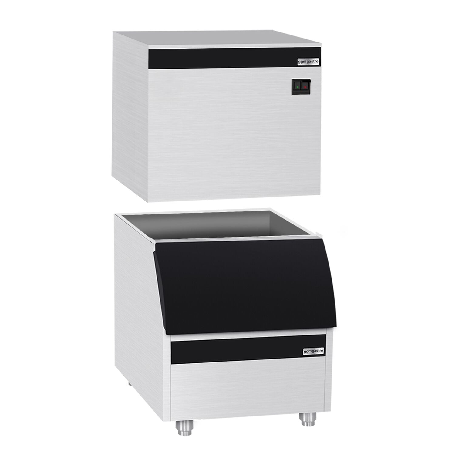 Ice Cube Machine - Cube - 450 kg/ 24 h, including storage container