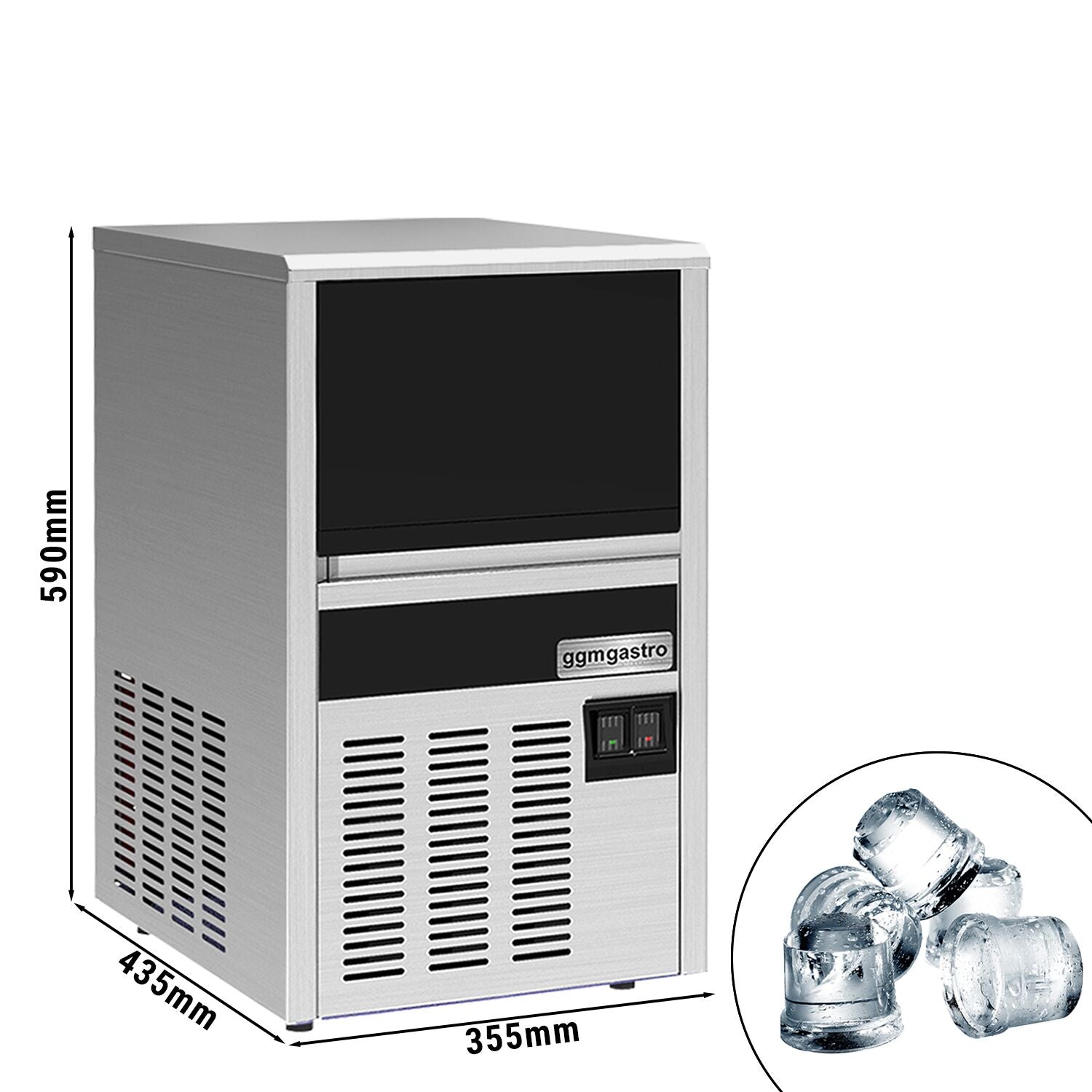 Ice Machine - Cylinder- 22 kg / 24 h