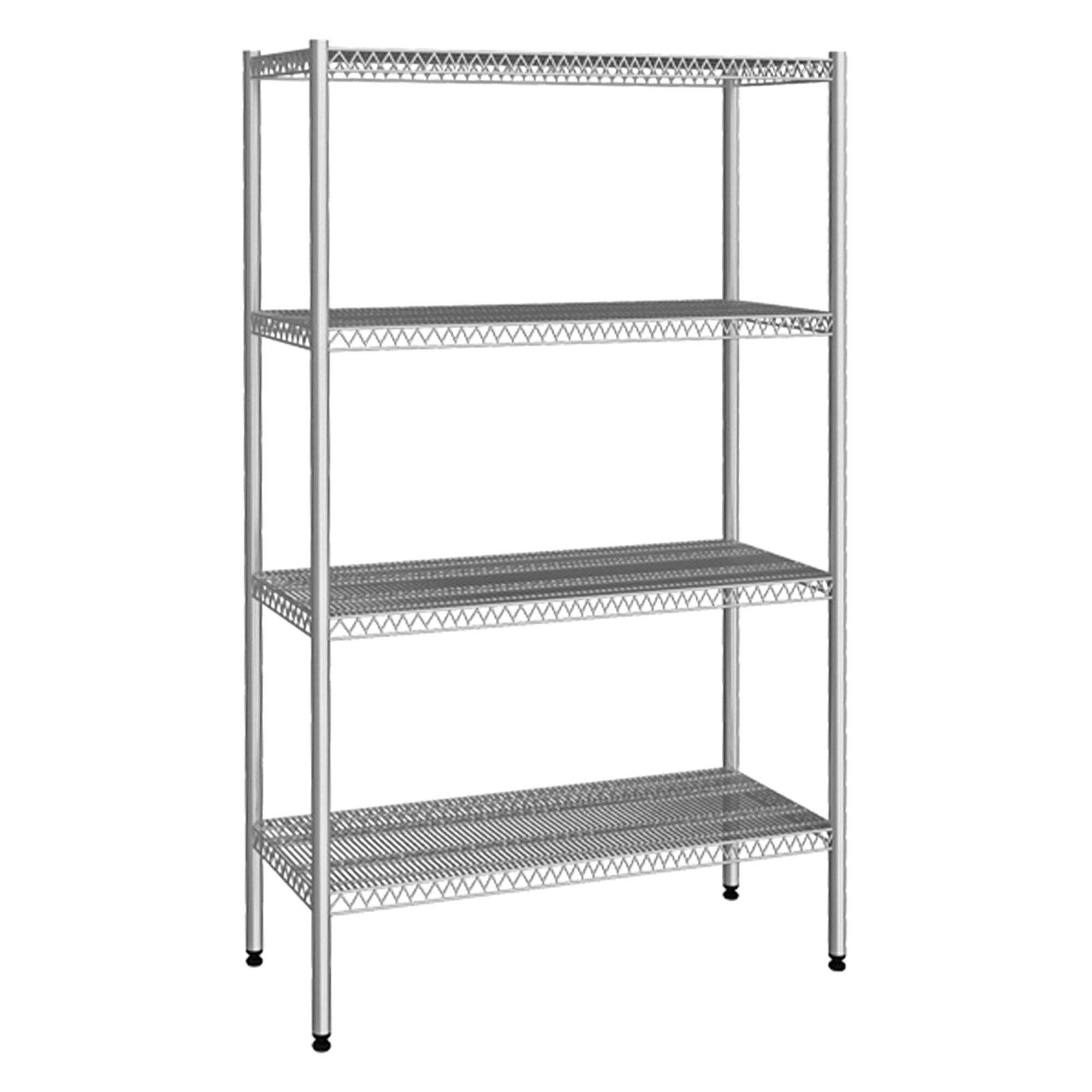 Stainless Steel Shelf - 1070x360mm - 4 wire shelves (fixed)
