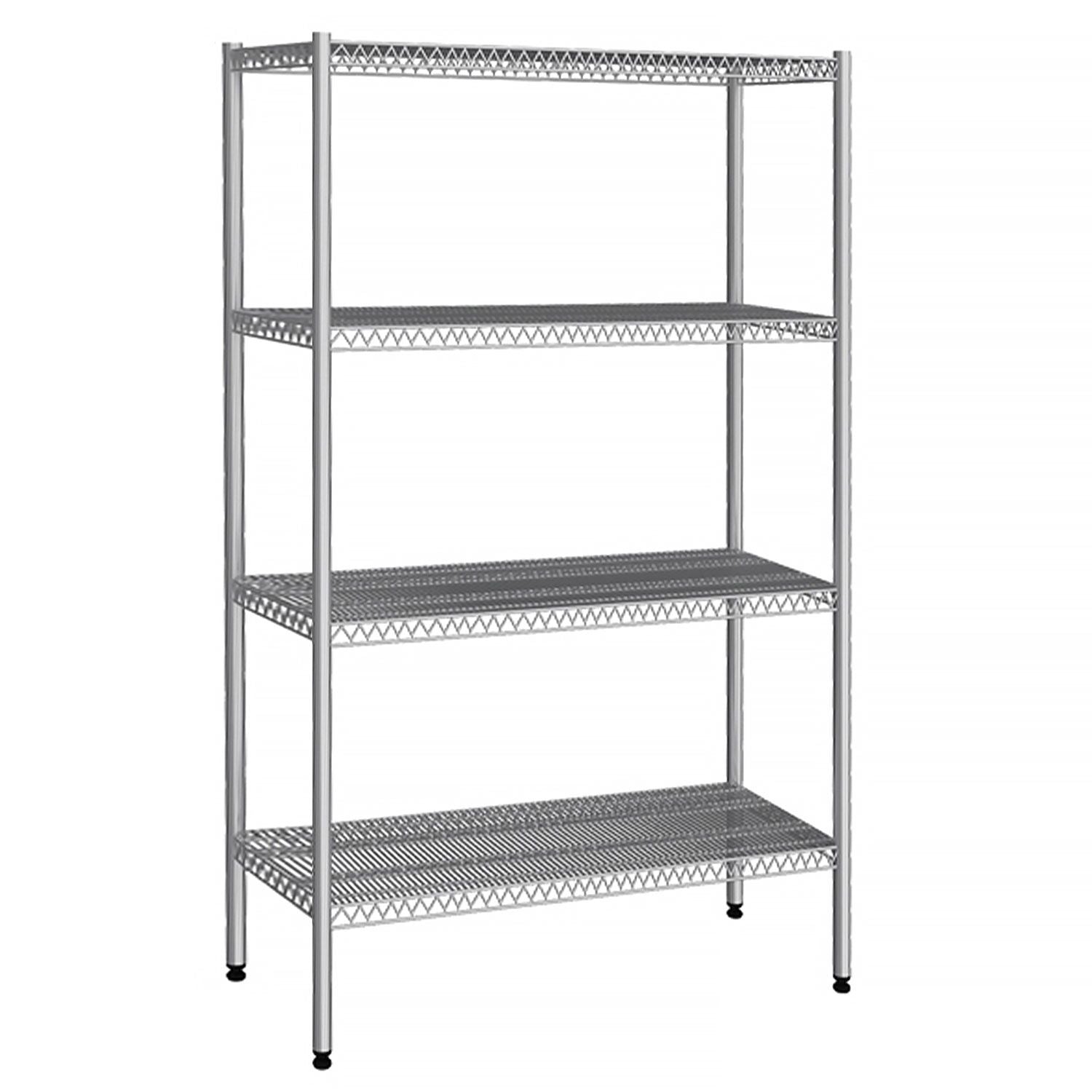 Stainless Steel Shelf - 1070x460mm - 4 wire shelves (fixed)