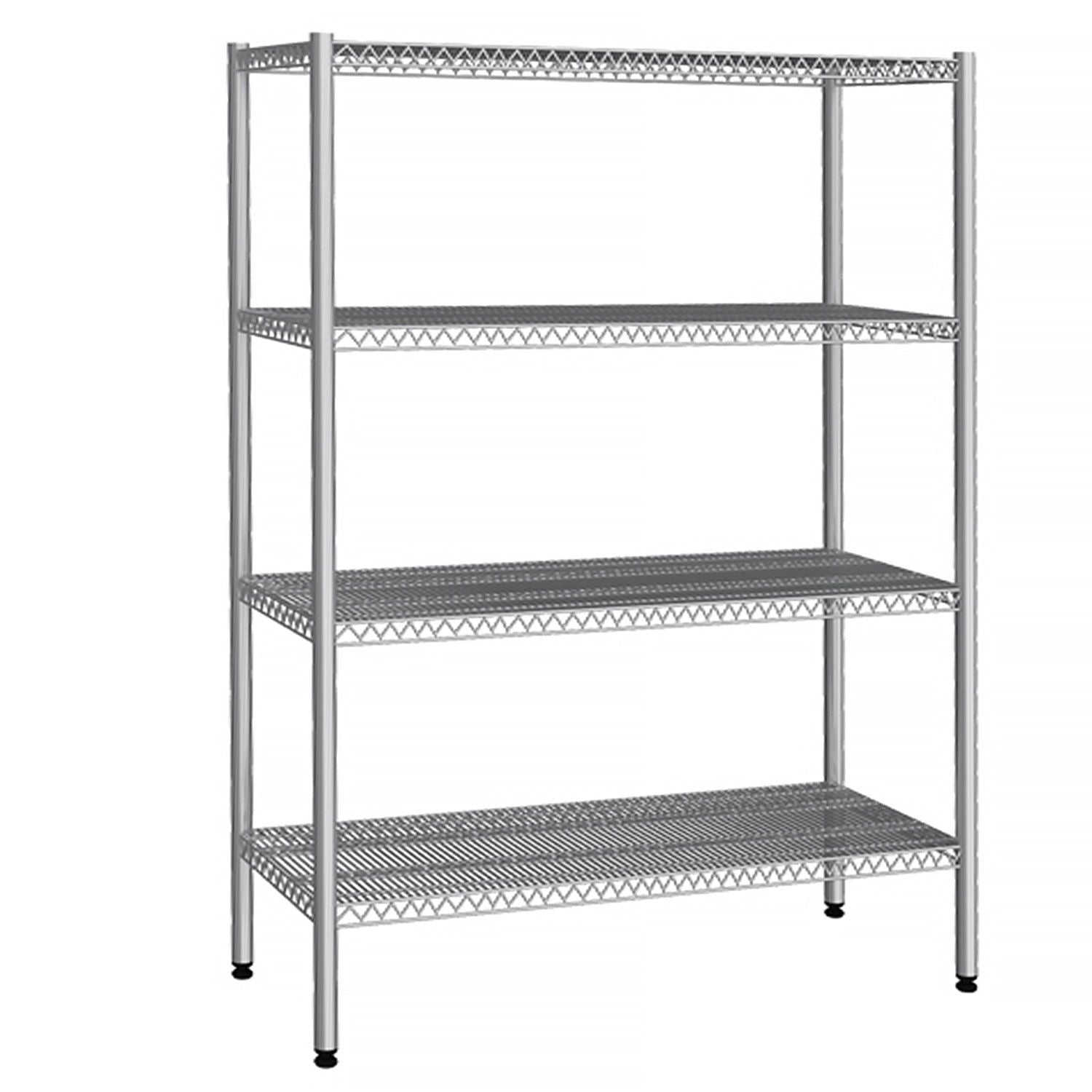 Stainless Steel Shelf - 1370x360mm - 4 wire shelf (fixed)