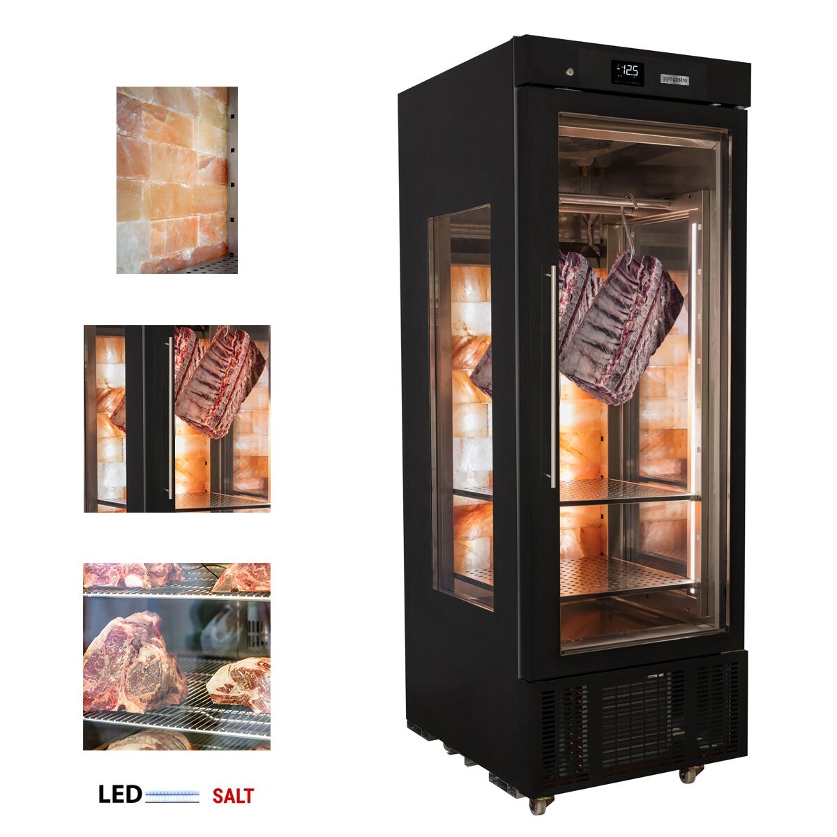 Meat Maturation Cabinet 0.70 m - 1 Glass Door - Black