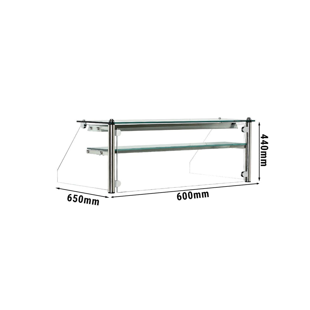 Glass top for the cash register - 0.6 m