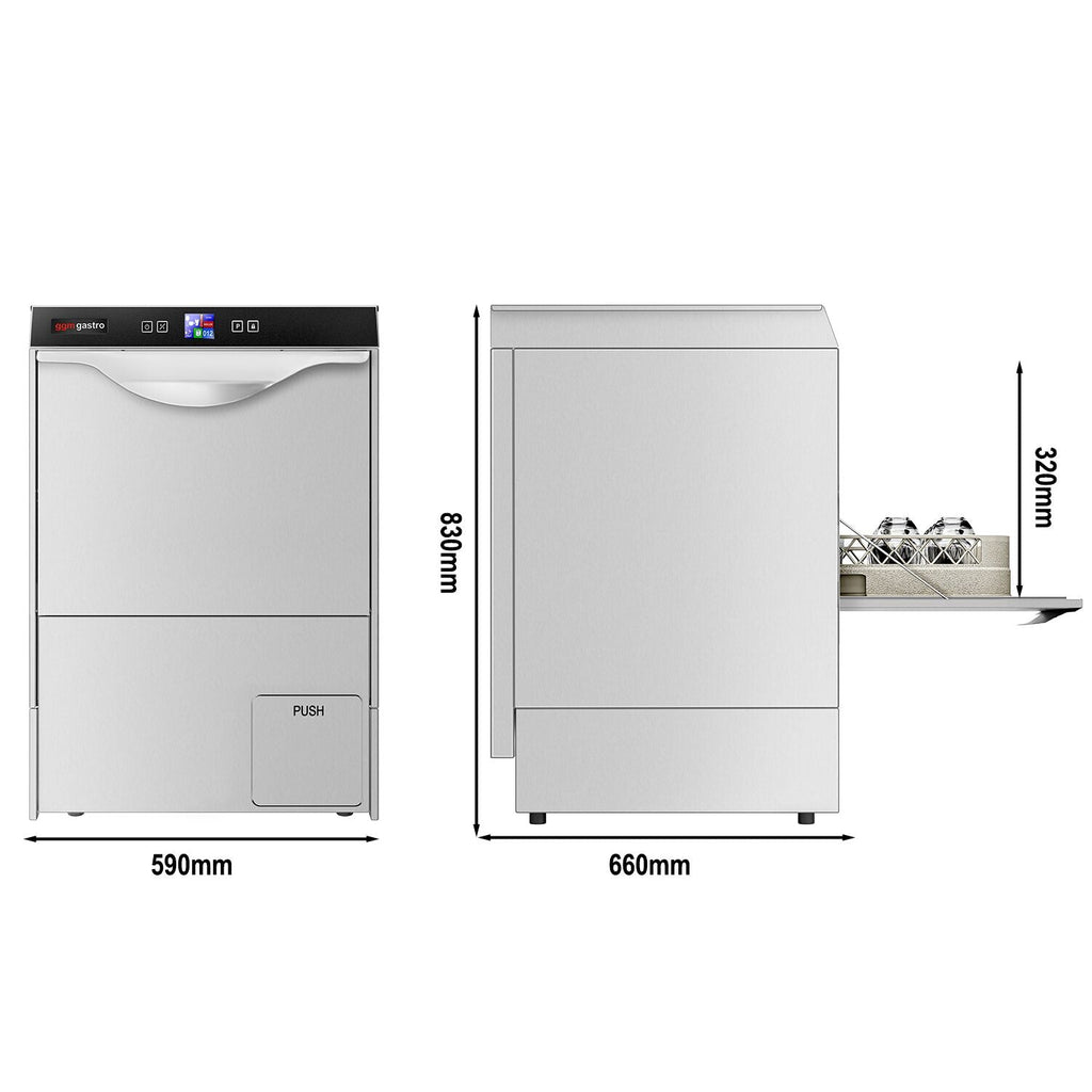Dishwasher - Digital - 3,55 kW - detergent, polisher and evacuation pump