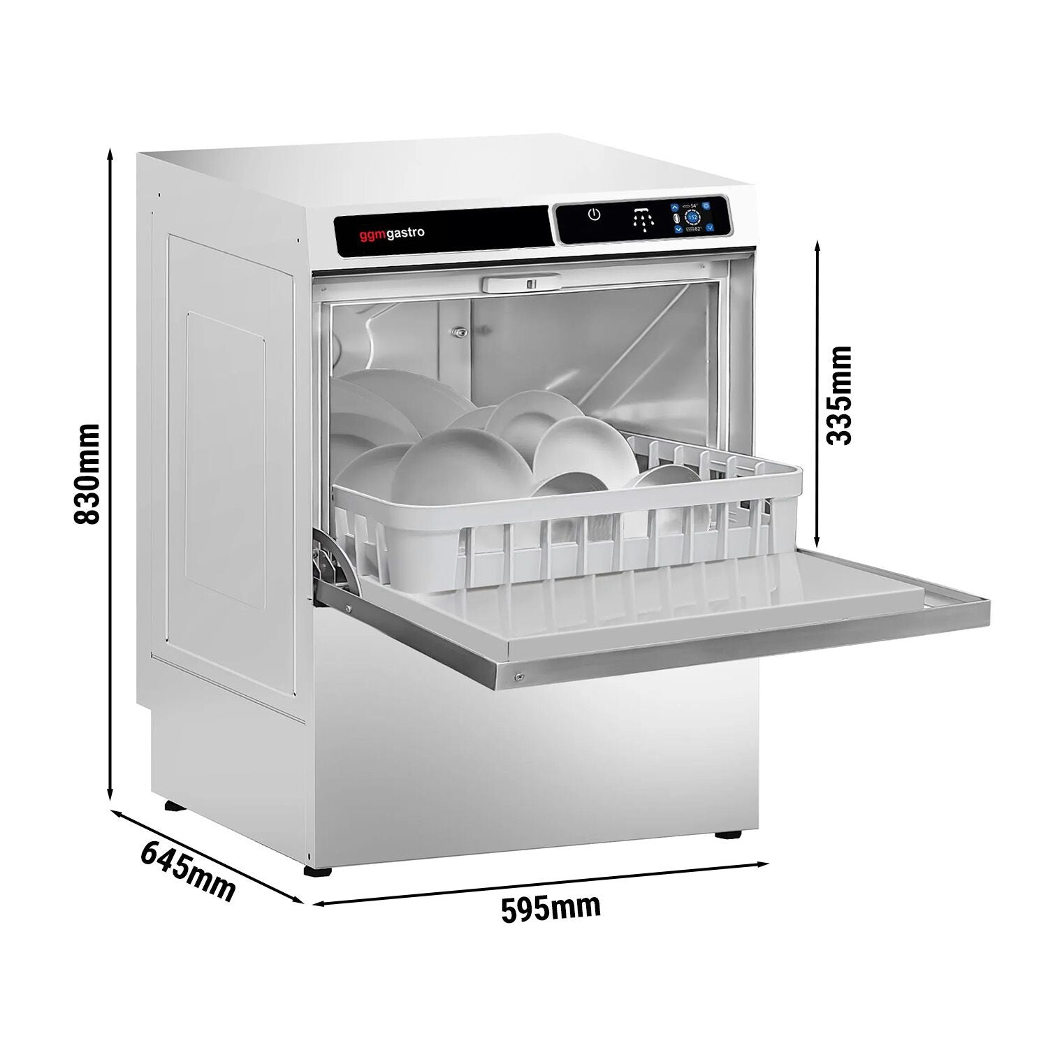 Dishwasher - 3.6 kW - detergent, polisher & evacuation pump