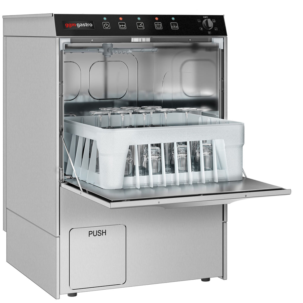 Cup washing machine- 3 kW - detergent, polishing & evacuation pump