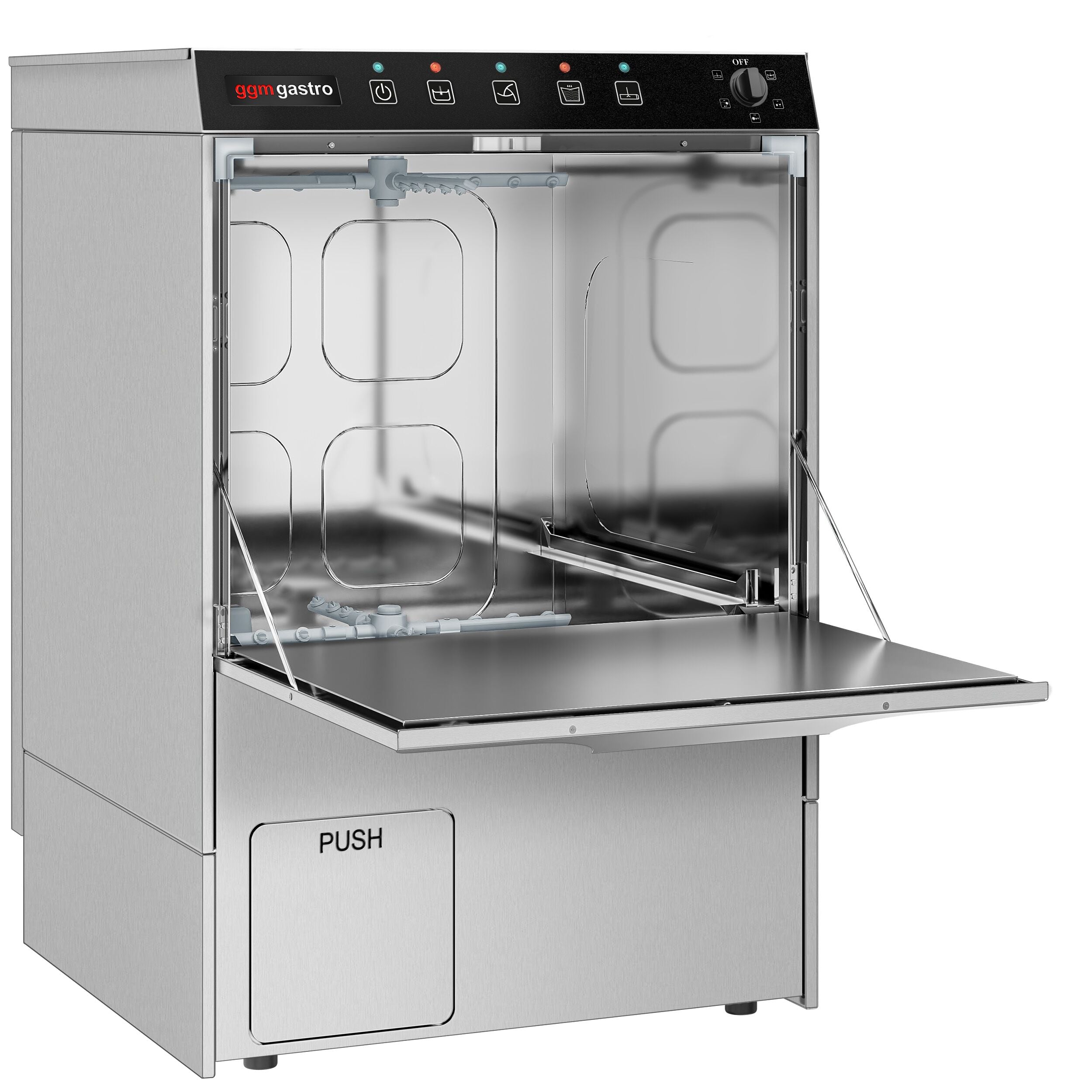 Cup washing machine- 3 kW - detergent, polishing & evacuation pump