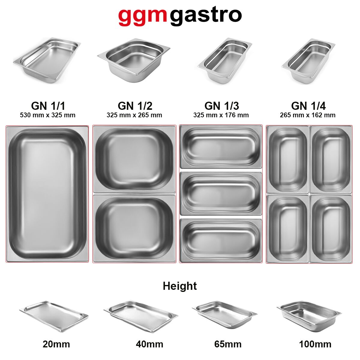 Counter -type refrigerator Premium - 1400mm - 135 liters - 4 drawers