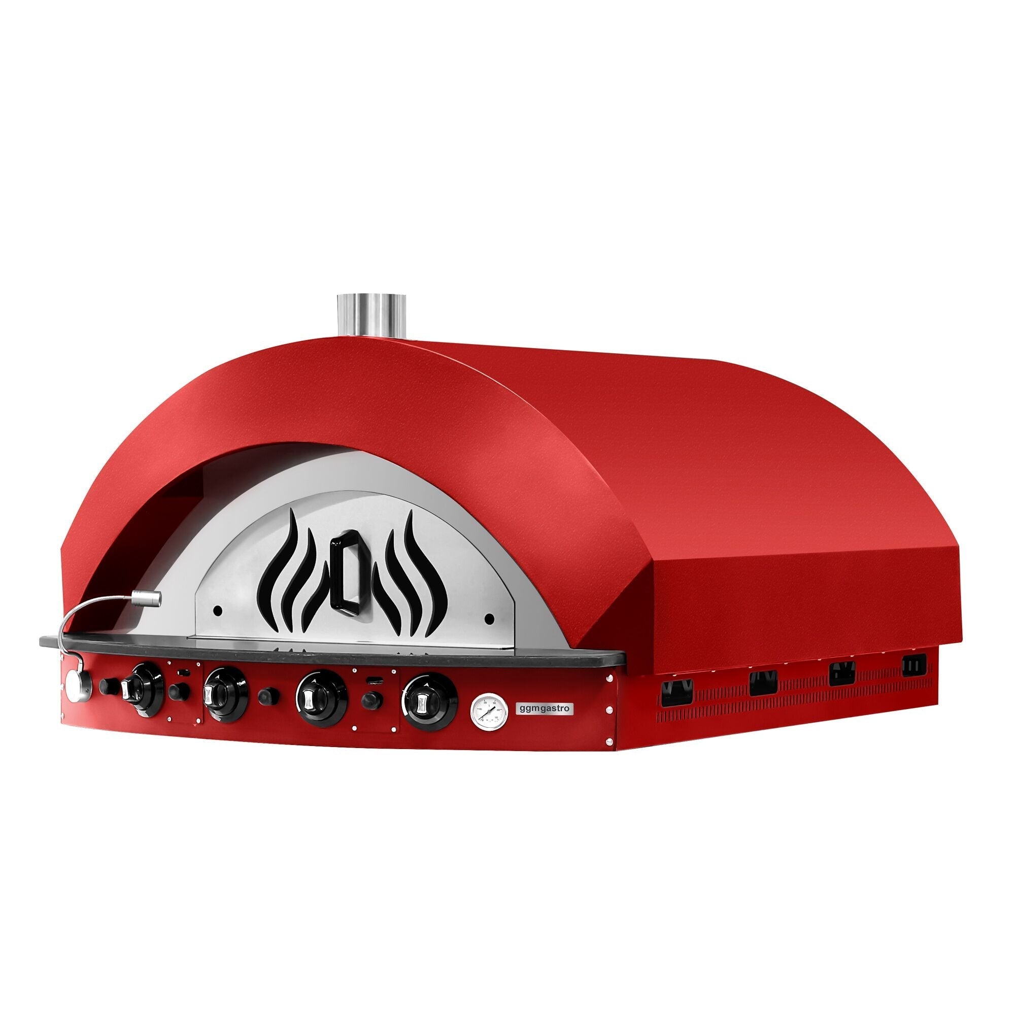 Gas Pizza Oven - 9x 25 cm - Manuel - (Red)