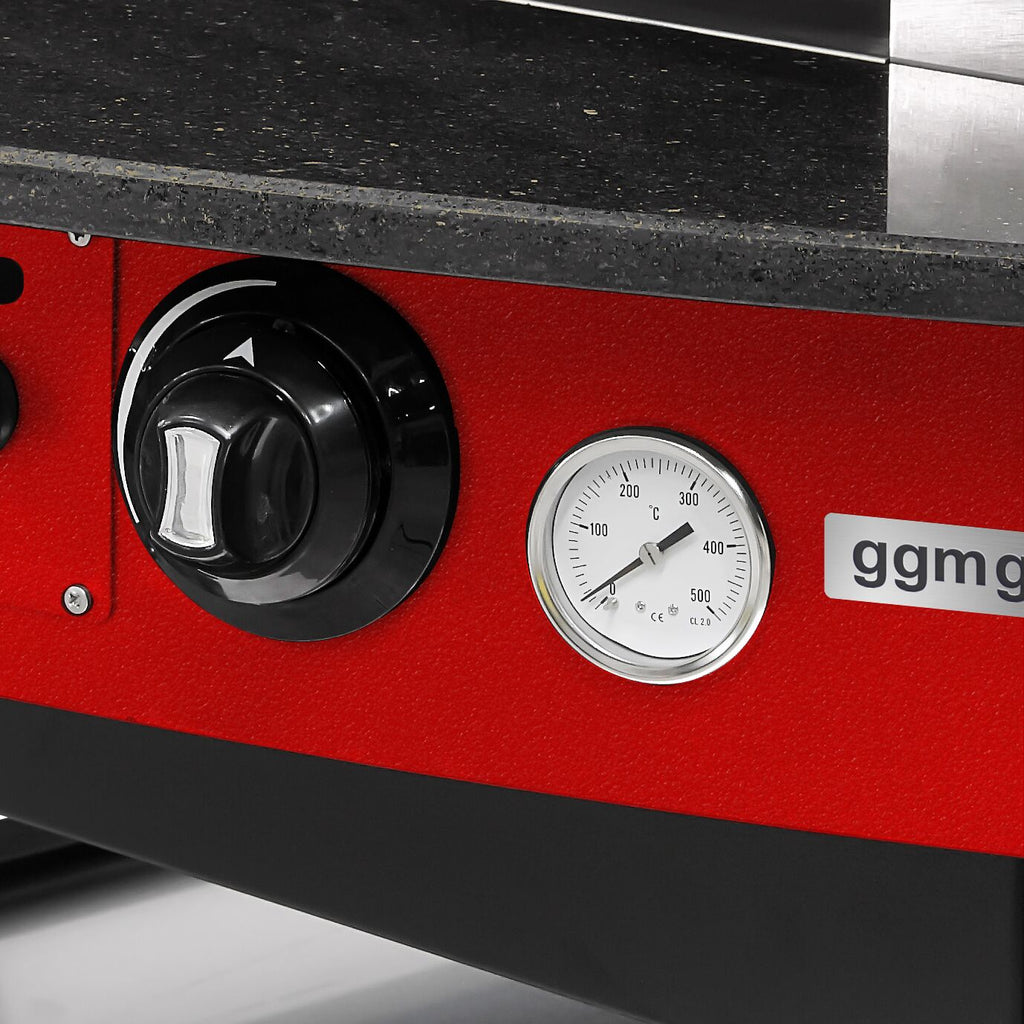 Gas Pizza Oven - 9x 25 cm - Manuel - (Red)