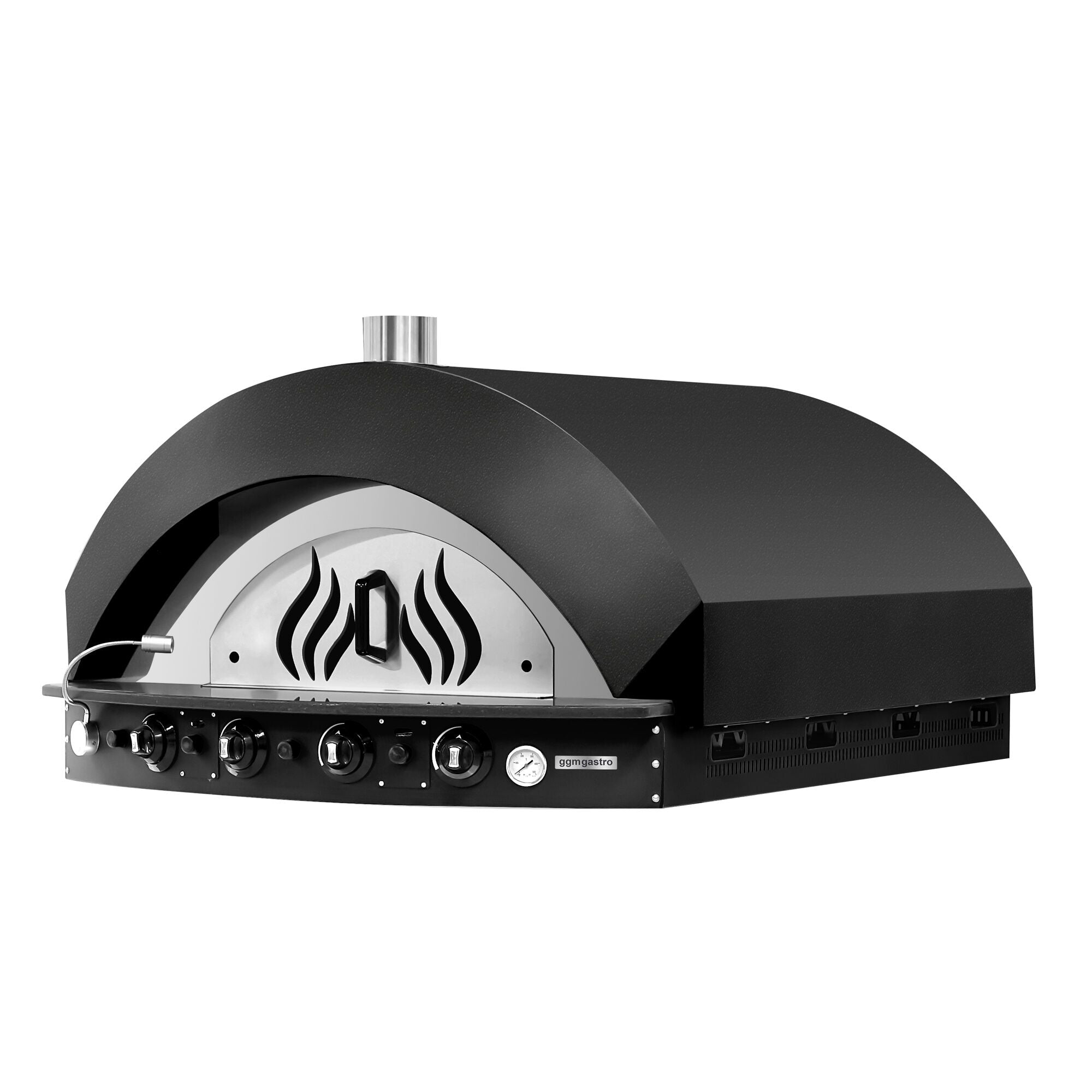 Gas Pizza Oven - 11x 25 cm - Manuel - (Black)