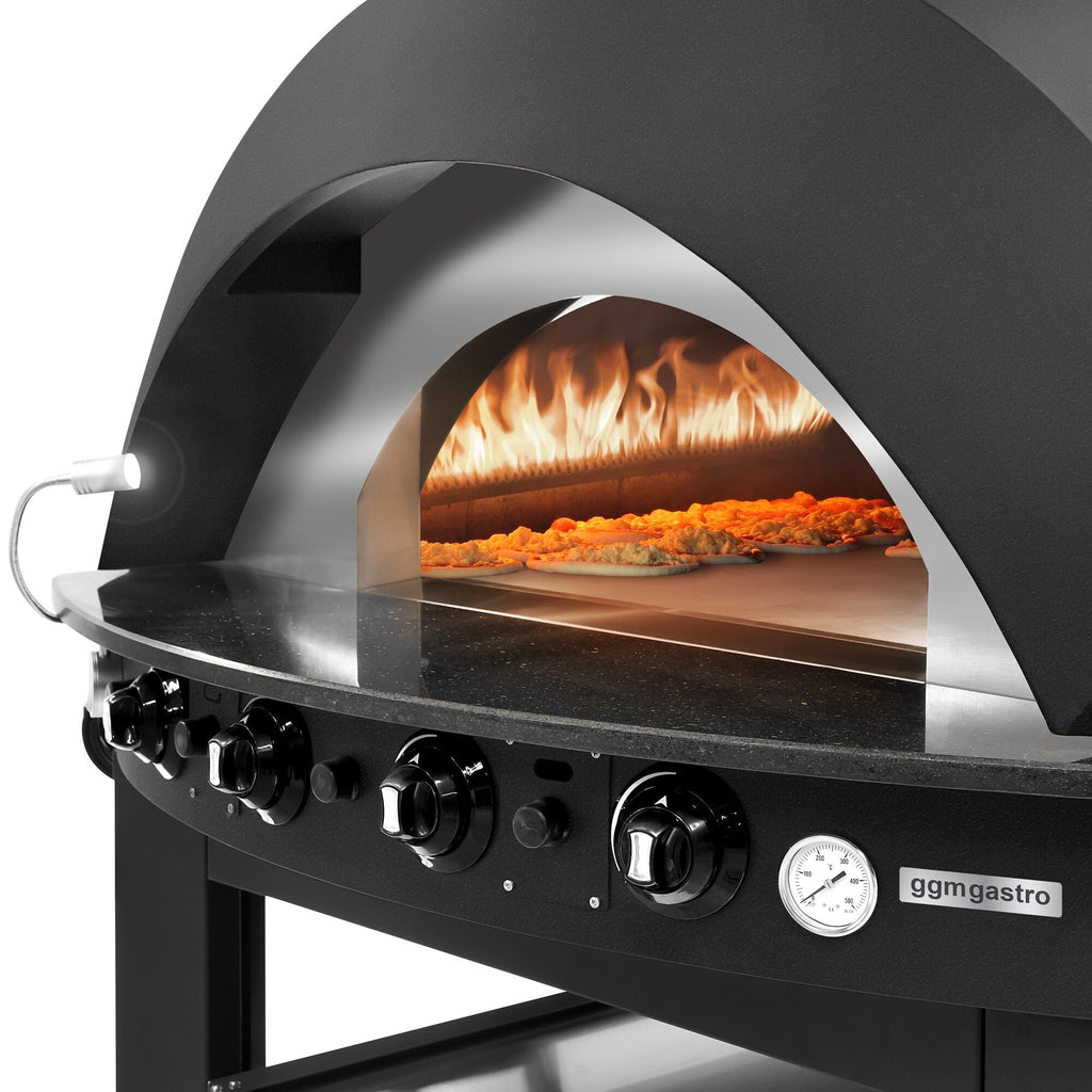 Gas Pizza Oven - 11x 25 cm - Manuel - (Black)