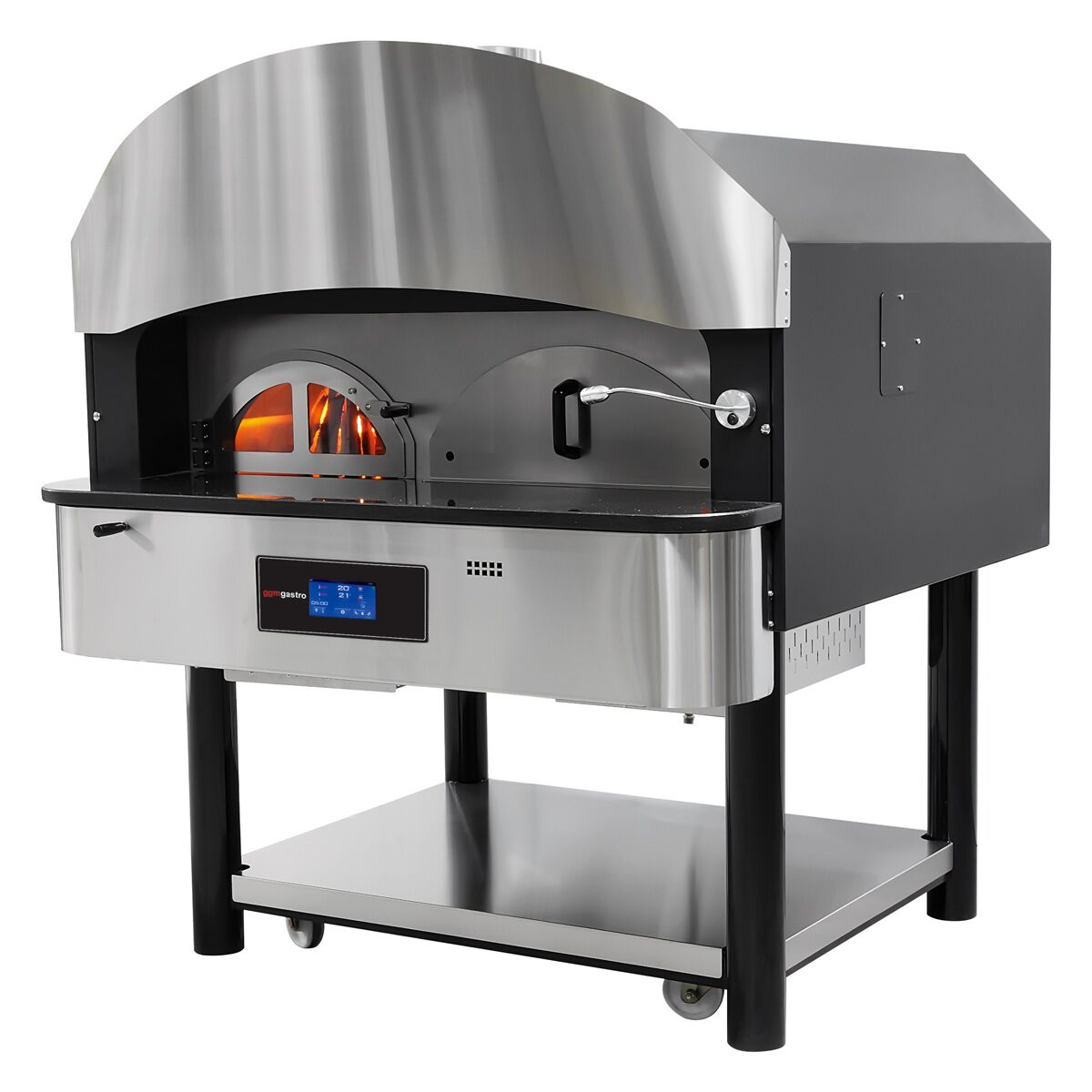 Gas Pizza Furnace (Wood Reservoir) - Returable - 6x 30 cm - Digital