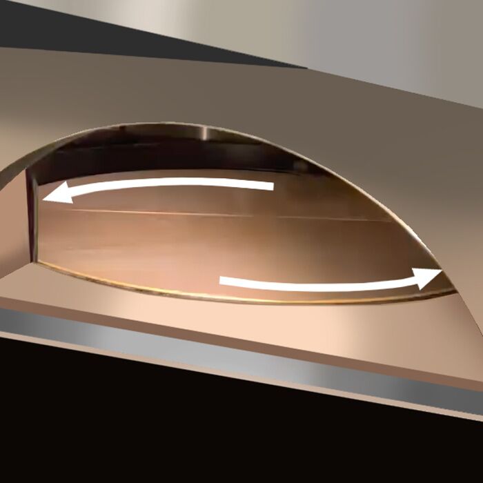 Gas Pizza Furnace (Wood Reservoir) - Returable - 6x 30 cm - Digital