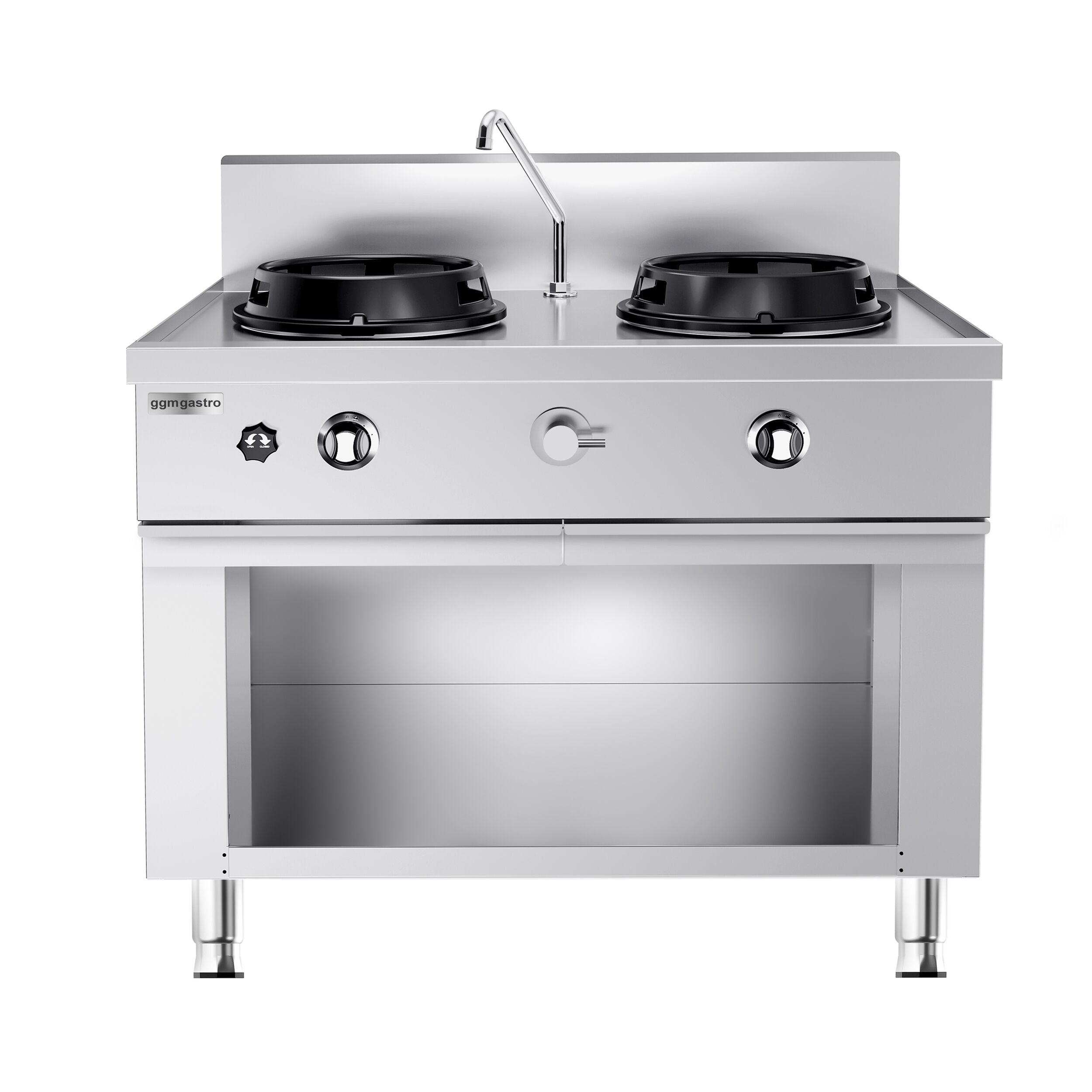Gasli Wok January - 30 kW - 2 -eyed - 1 mini water column