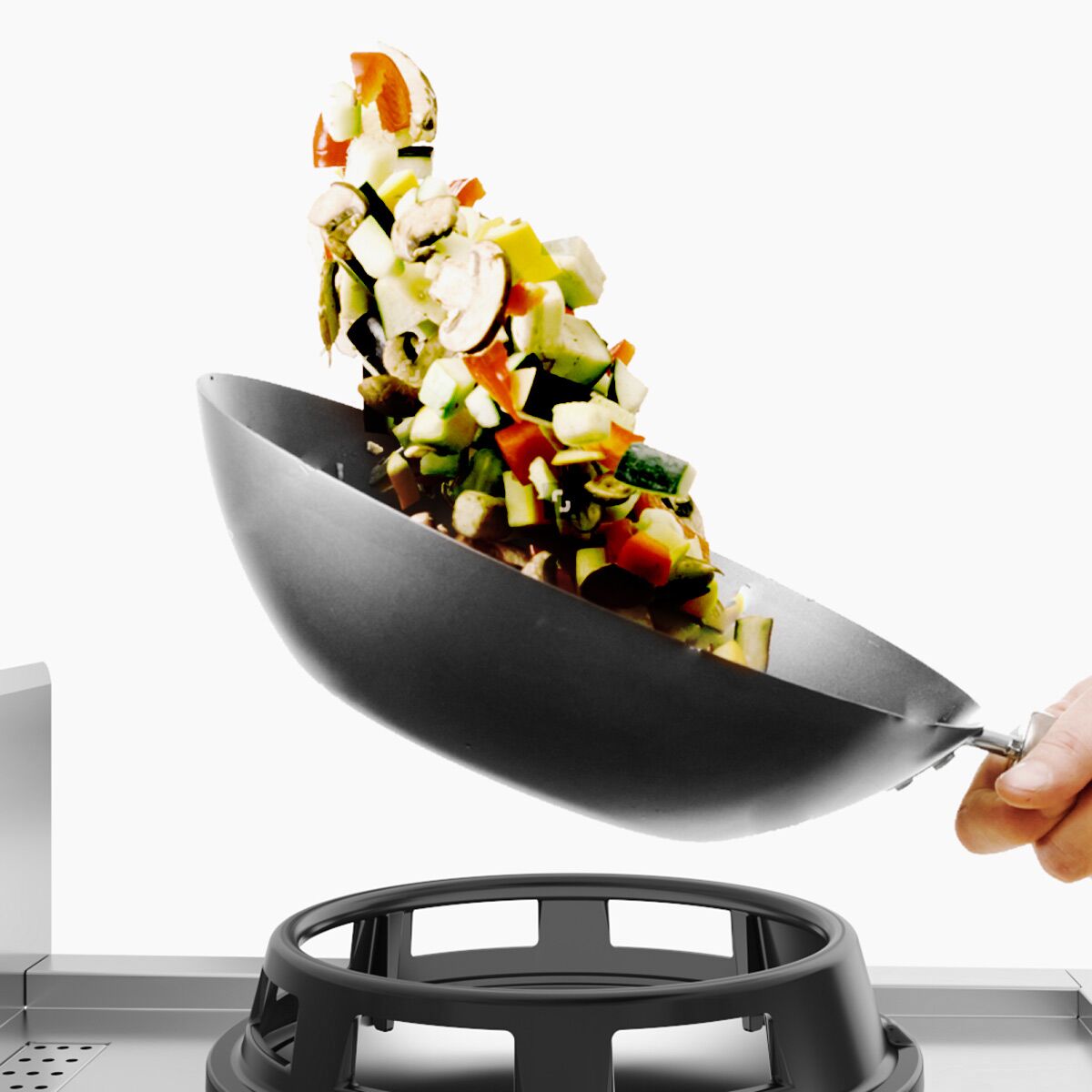 Gasli Wok January - 15 kW - 1 -eyed - 1 mini water column