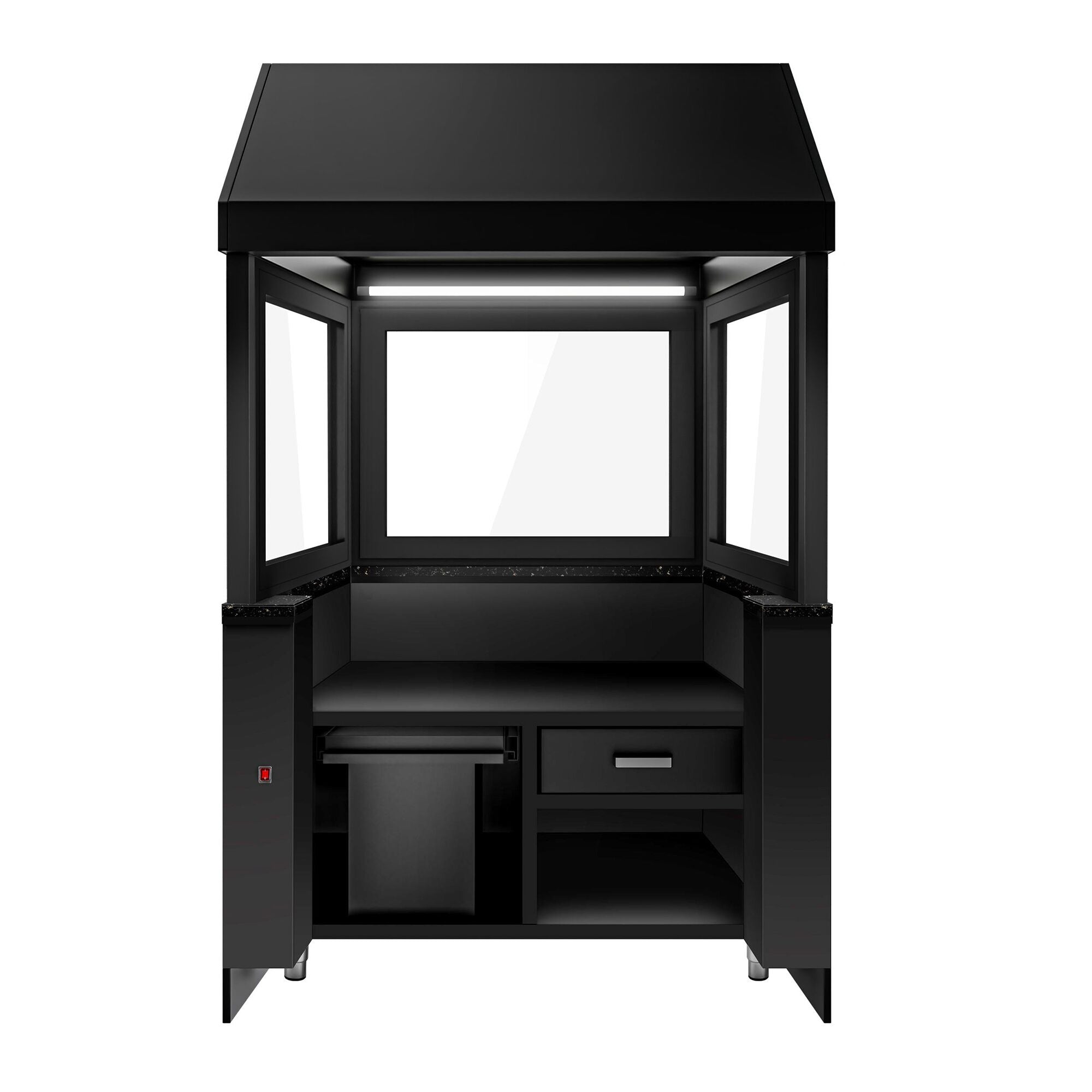 Toronto for coal grills - 1100mm - black front panel - black granite work machine