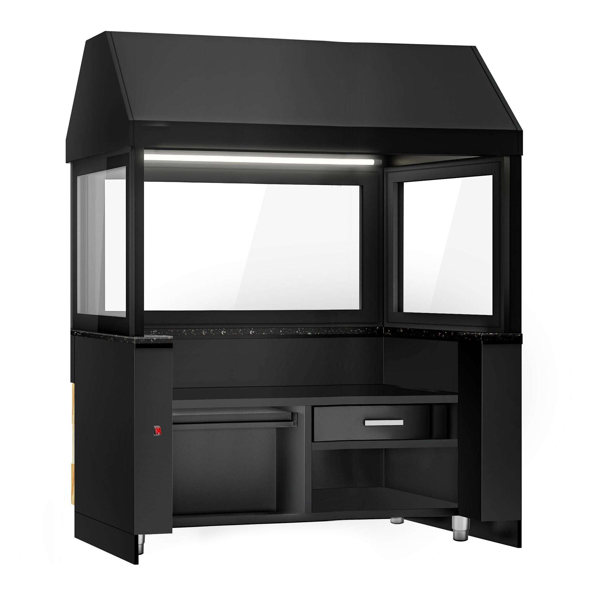 Toronto -1900mm - Black Granite Working Machine for Wood Coal Grill