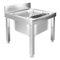Adjustable drip grilled sink