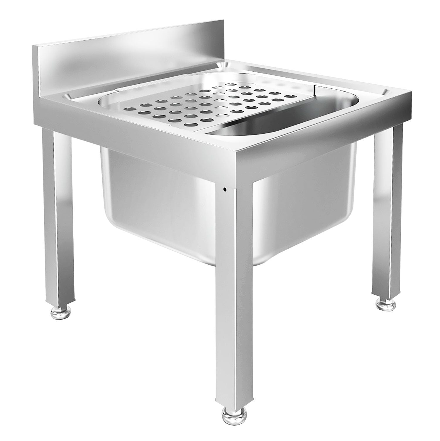 Adjustable drip grilled sink