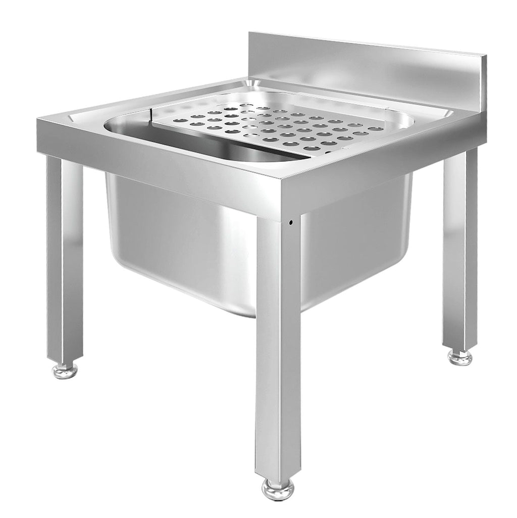 Adjustable drip grilled sink