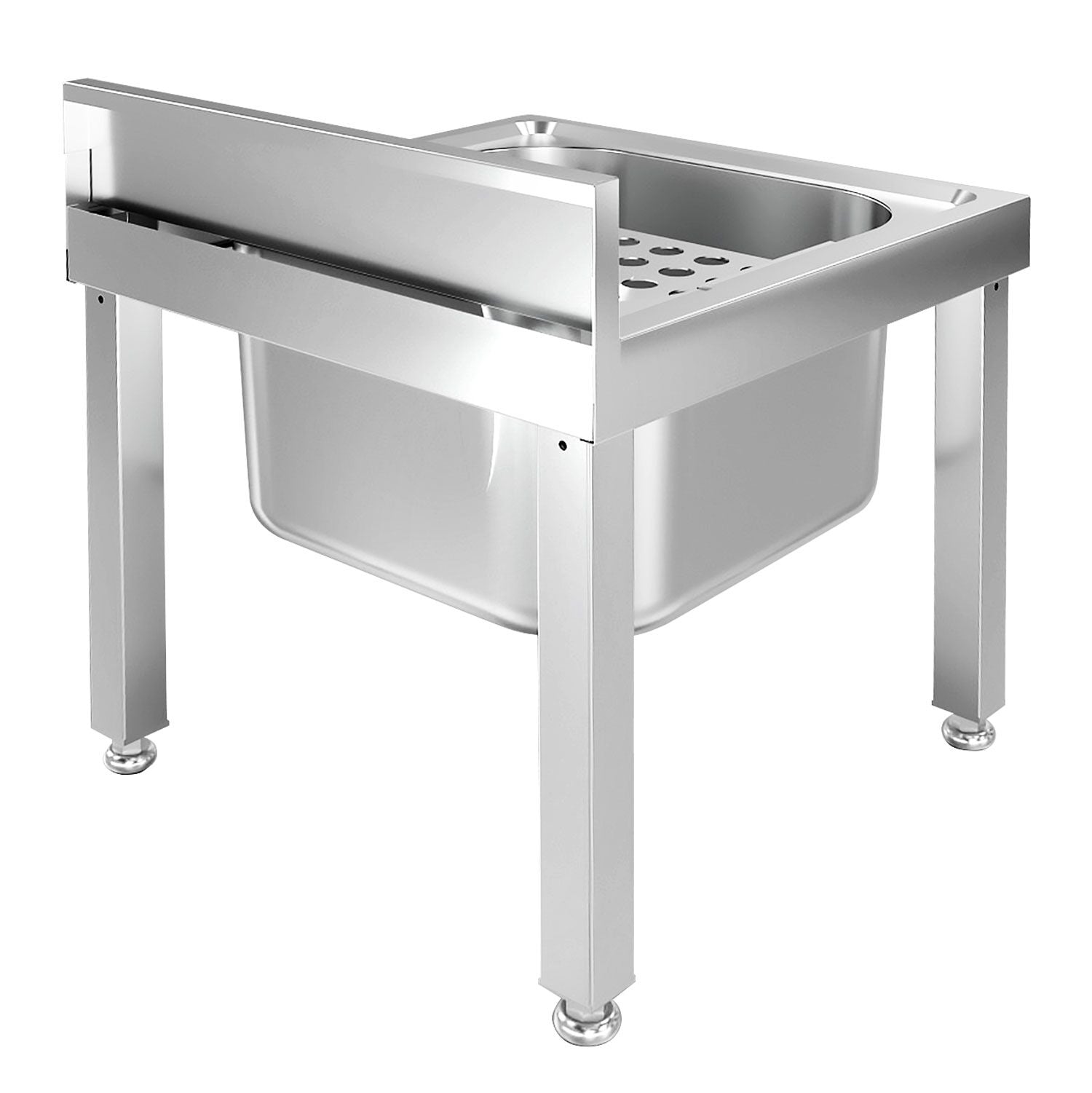 Adjustable drip grilled sink