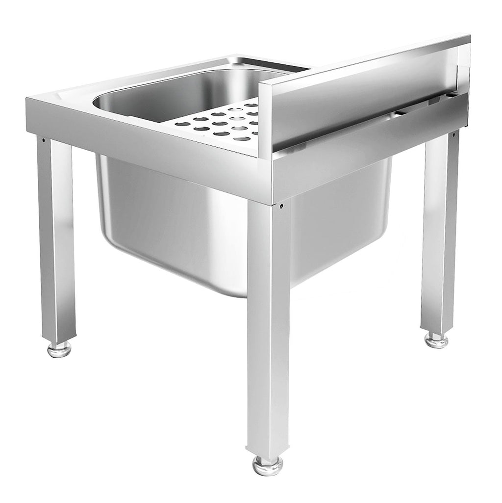 Adjustable drip grilled sink
