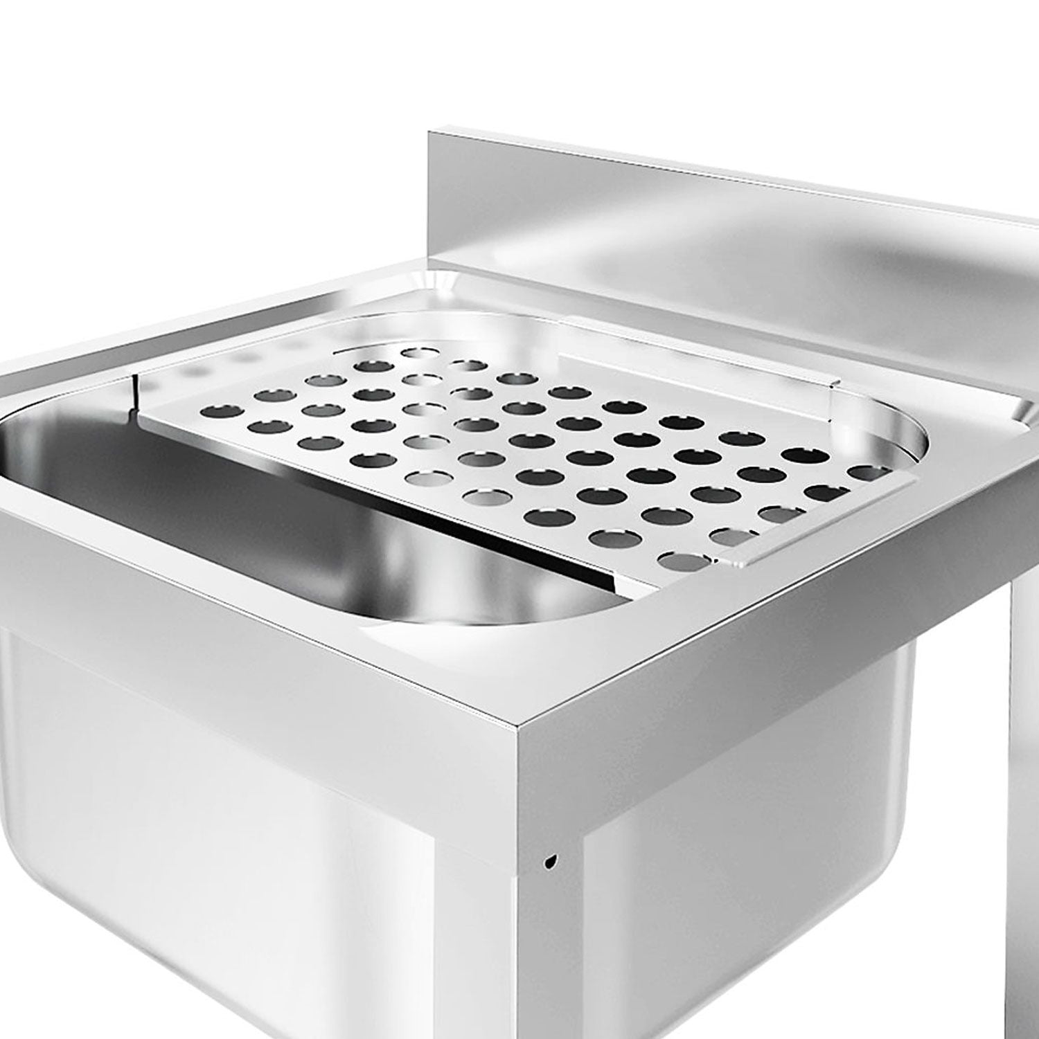 Adjustable drip grilled sink