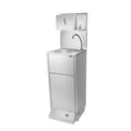 Foot -controlled, napkin and soap Dispenseli Stainless Steel Sink - Washing Station