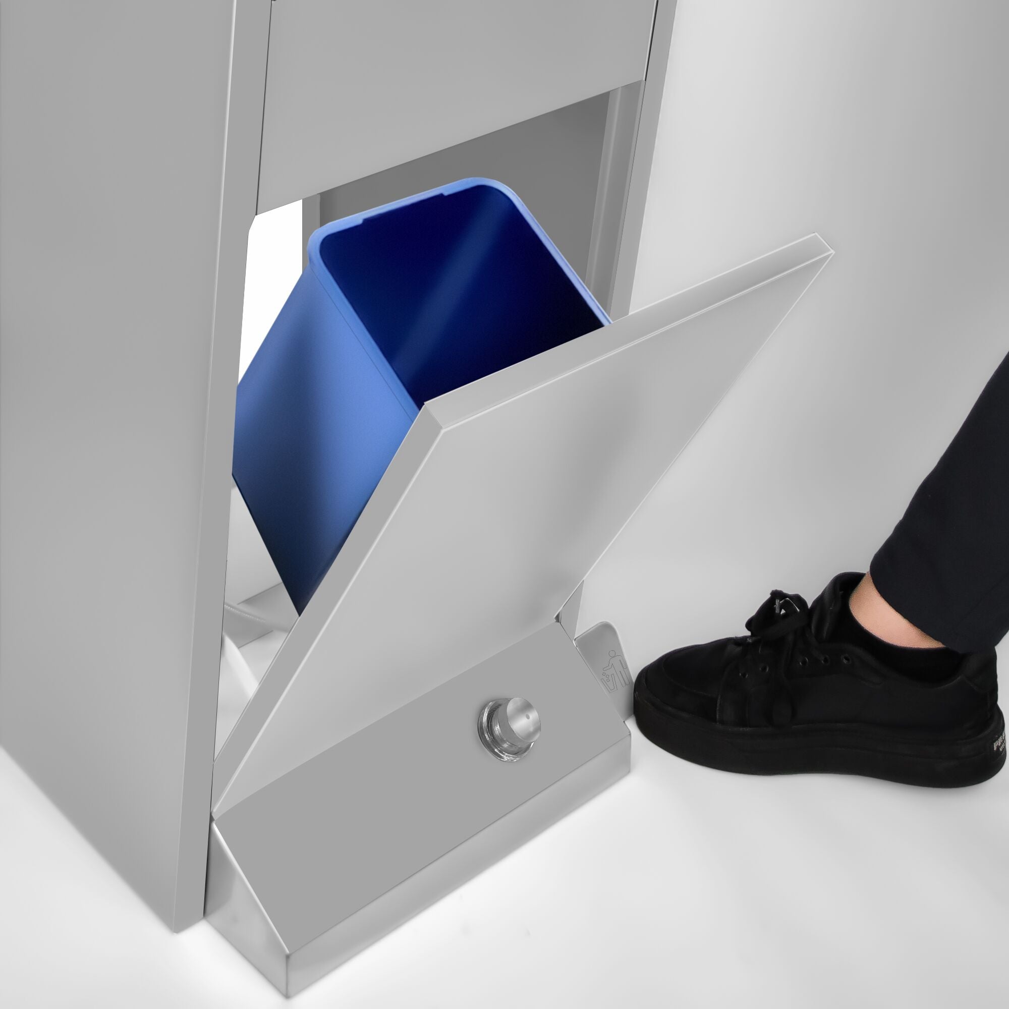 Foot -controlled, napkin and soap Dispenseli Stainless Steel Sink - Washing Station