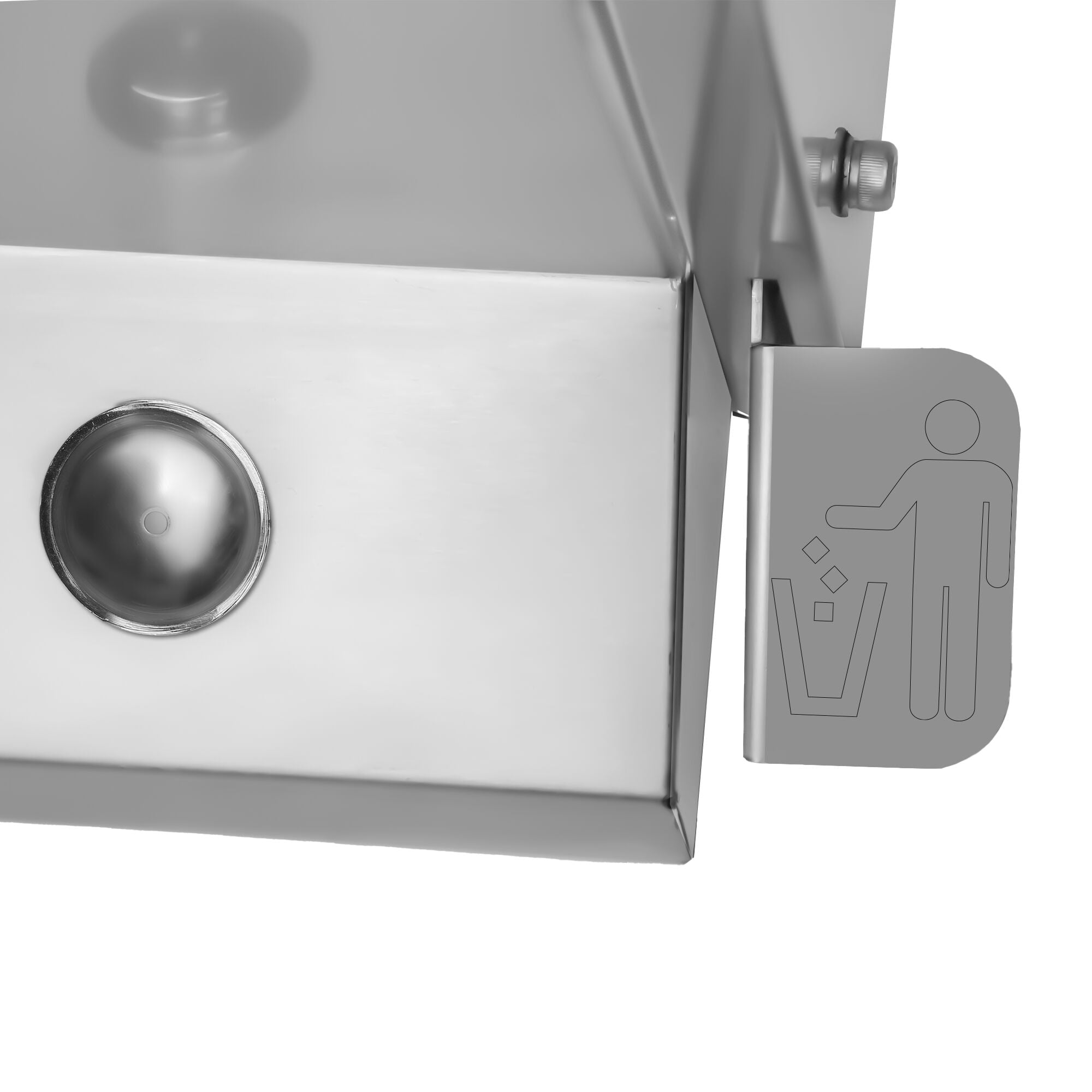 Foot -controlled, napkin and soap Dispenseli Stainless Steel Sink - Washing Station