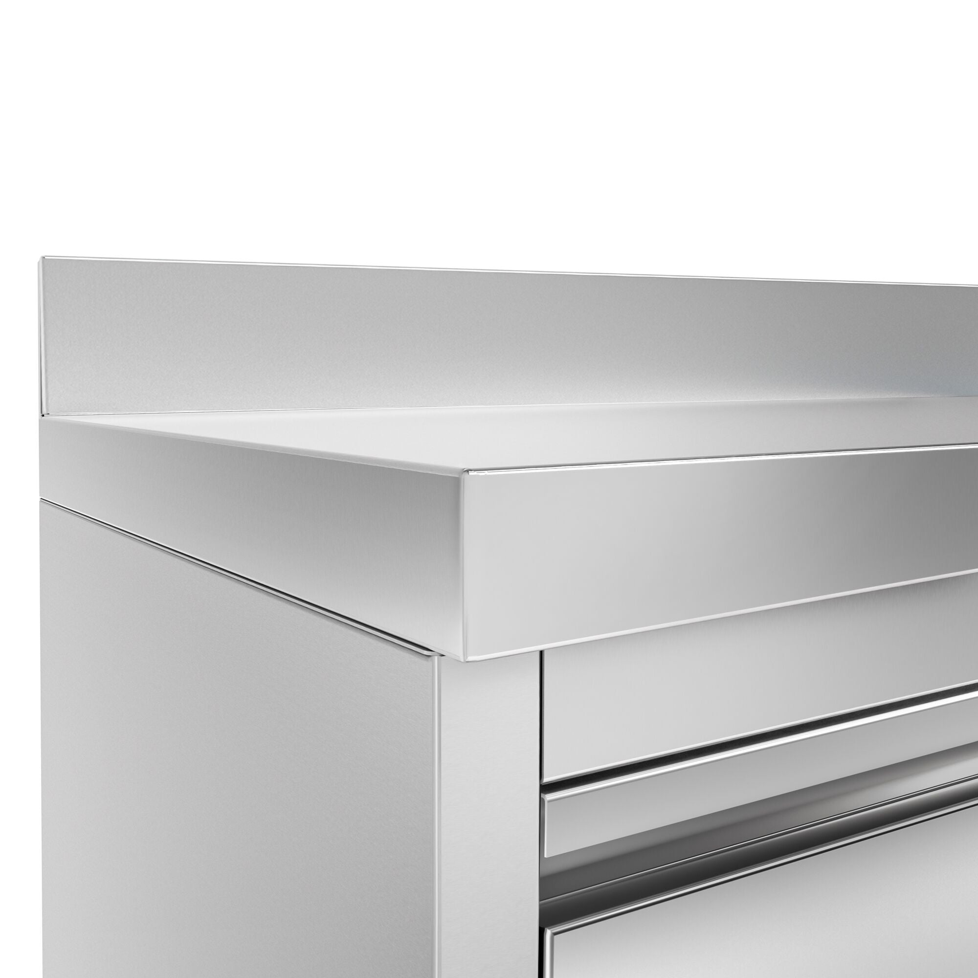 Working counter with cupboard - for the coffee machine - 800x600mm - Telve bucket, 2 drawers, 2 doors & backs