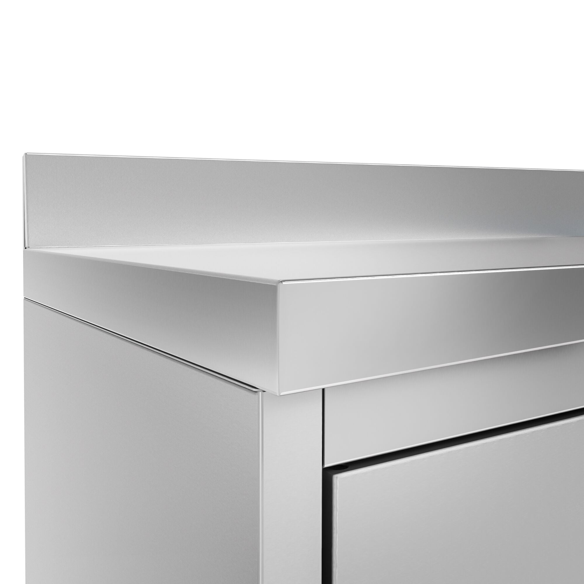 Working bench with cupboard- for the coffee machine- 800x600mm- 2 doors & backs