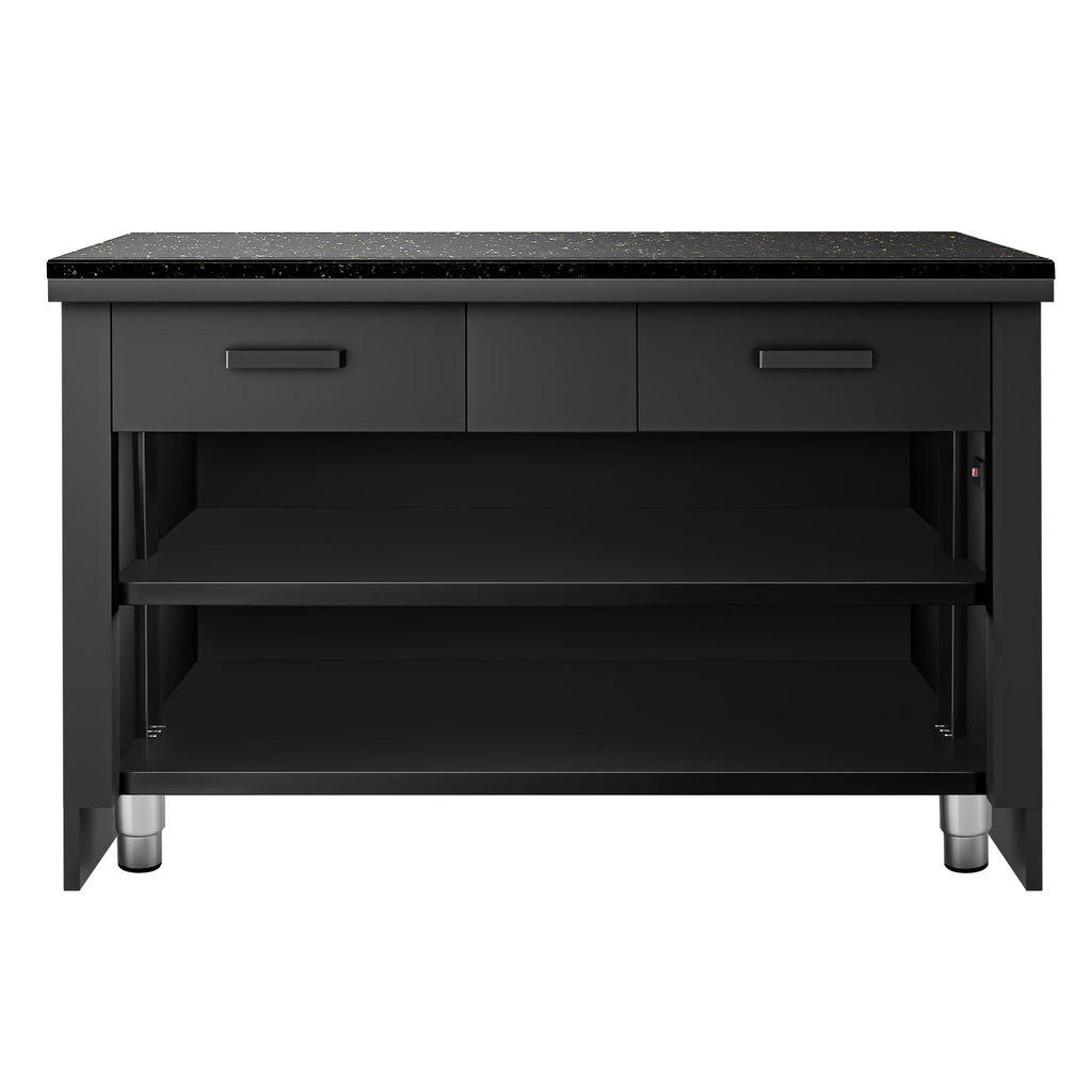 Case Counter Toronto - 1500mm - Wooden Front Panel - Black Granite Working Call