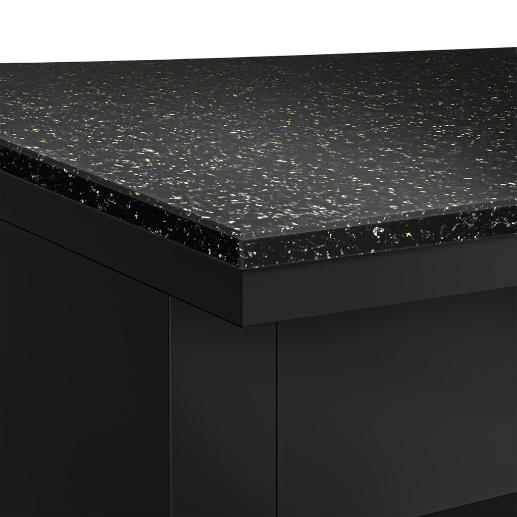 Case Counter Toronto - 1500mm - Wooden Front Panel - Black Granite Working Call